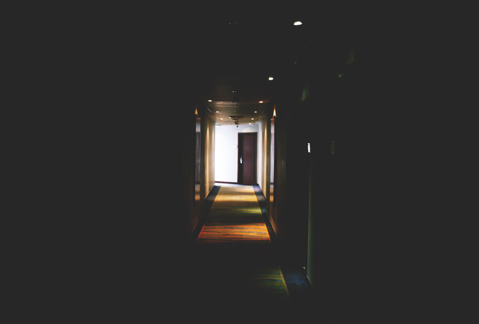 Canon EOS 70D sample photo. Aisle, arah, dark, door photography