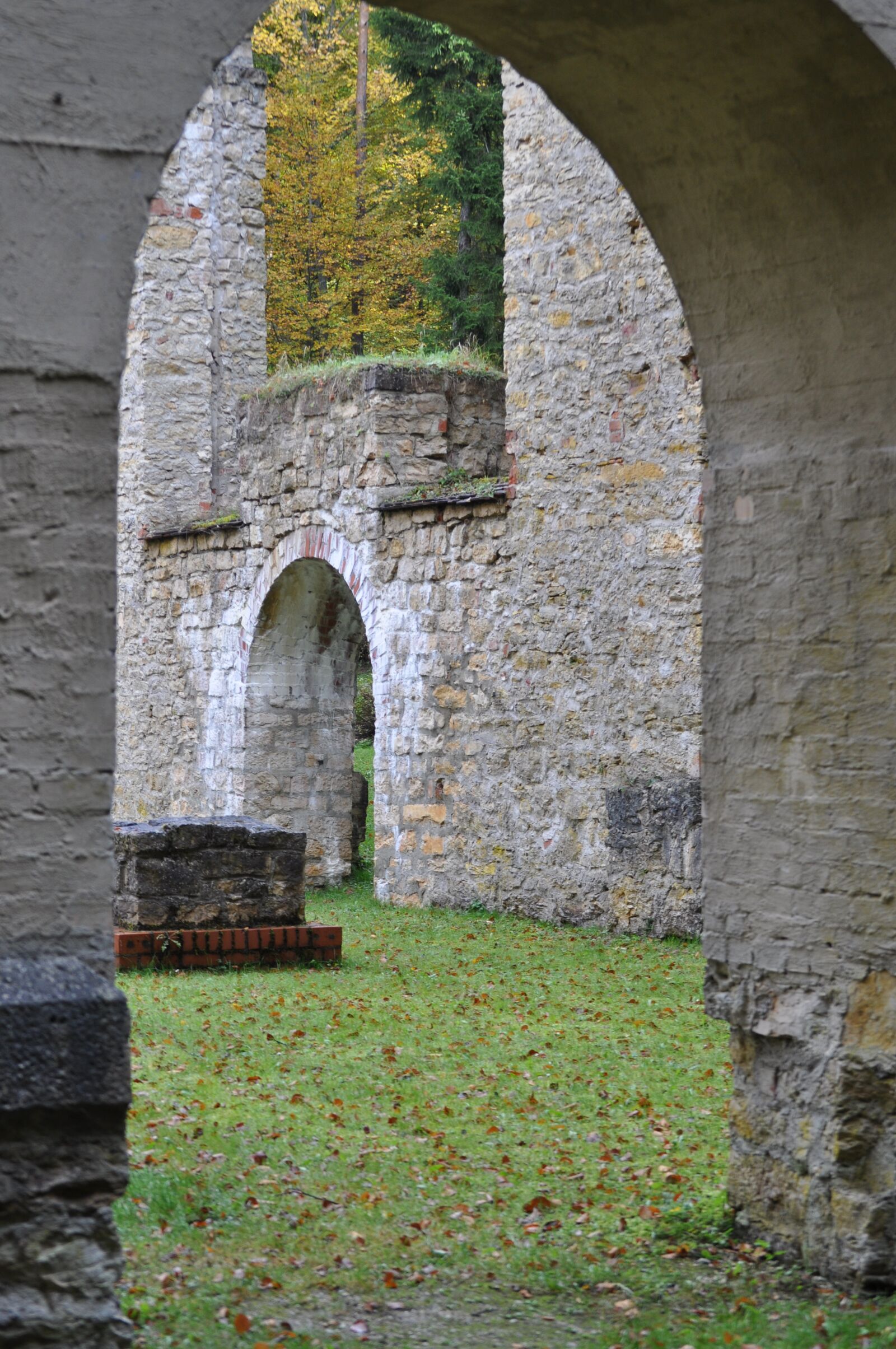 Nikon D5000 sample photo. Ruin, church, nature park photography