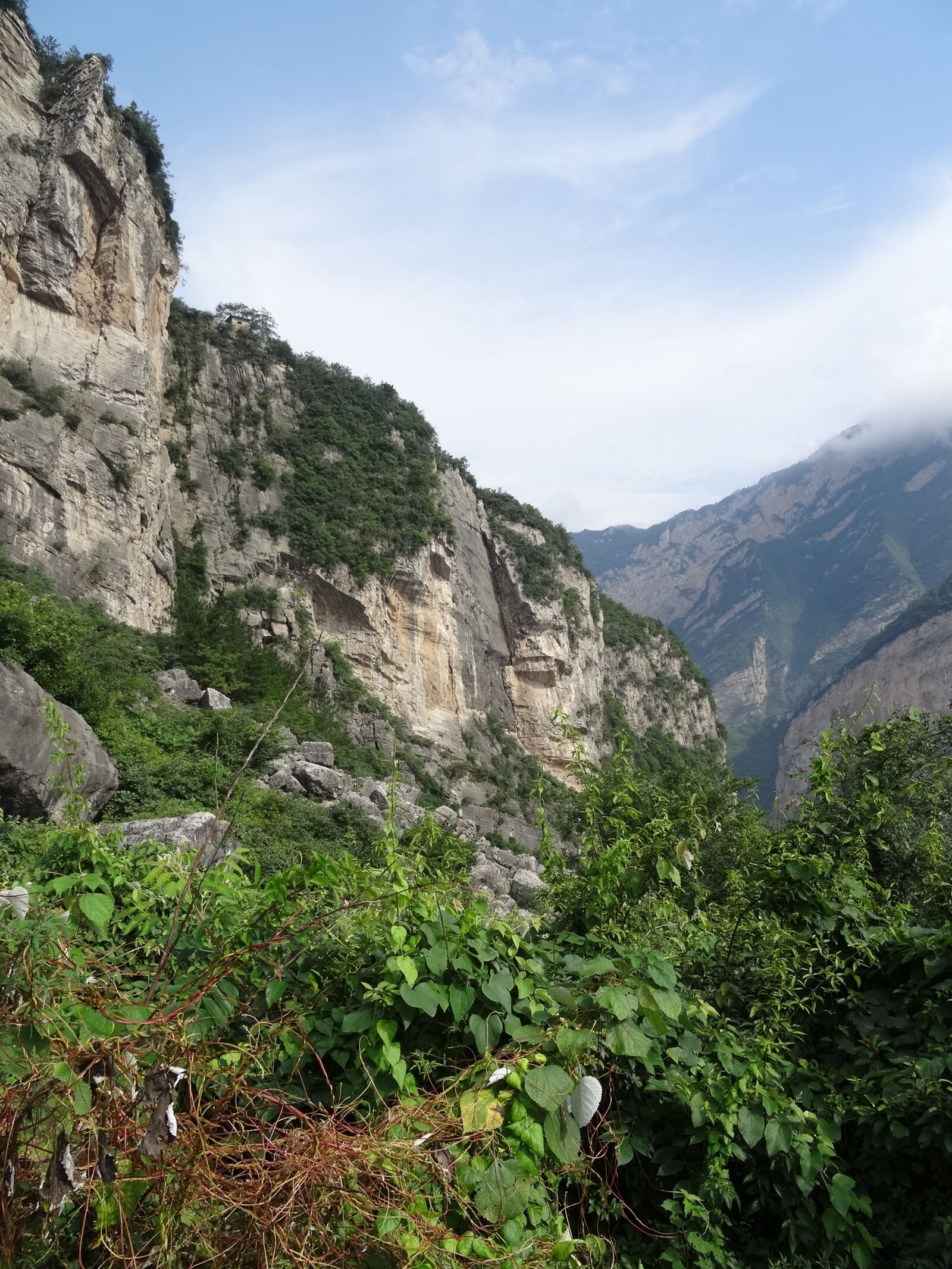 Sony DSC-HX50 sample photo. Chain cliff, river, steep photography