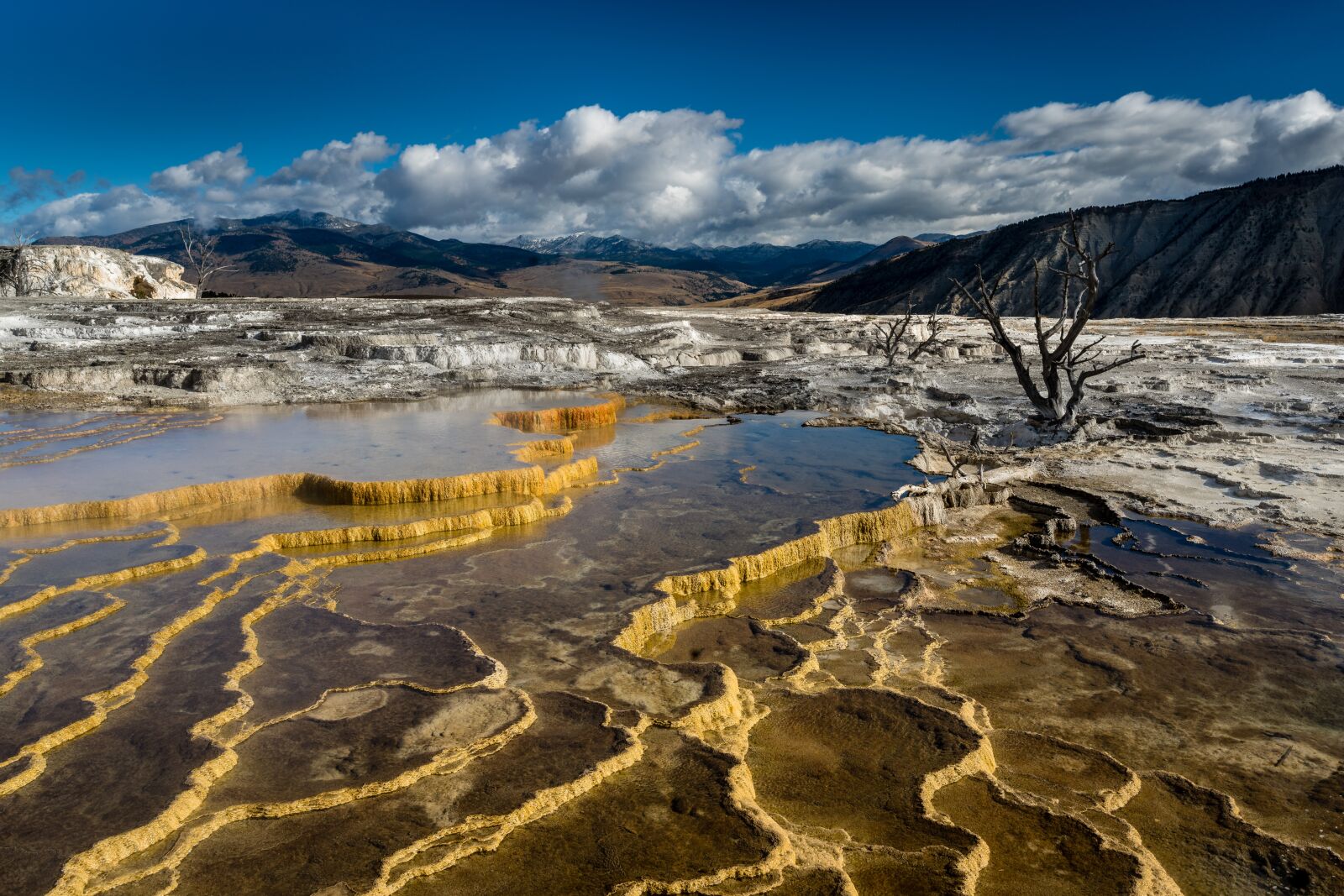 Sony FE 16-35mm F2.8 GM sample photo. Hot springs, yellowstone, wyoming photography