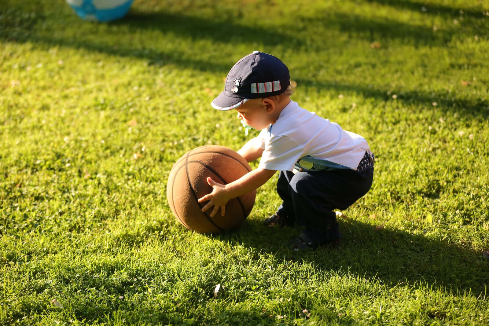 Canon EOS 5D Mark III sample photo. Baby, toddler, basketball, player photography