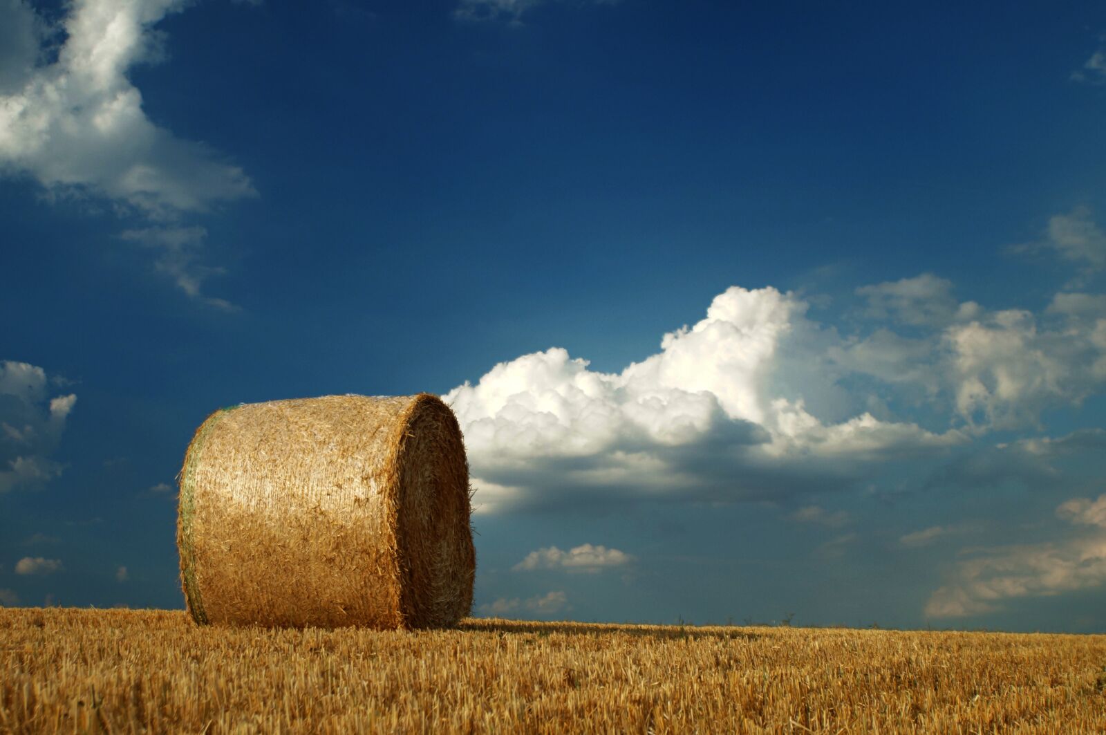 24mm F2.8 sample photo. Hay bales, straw, agriculture photography