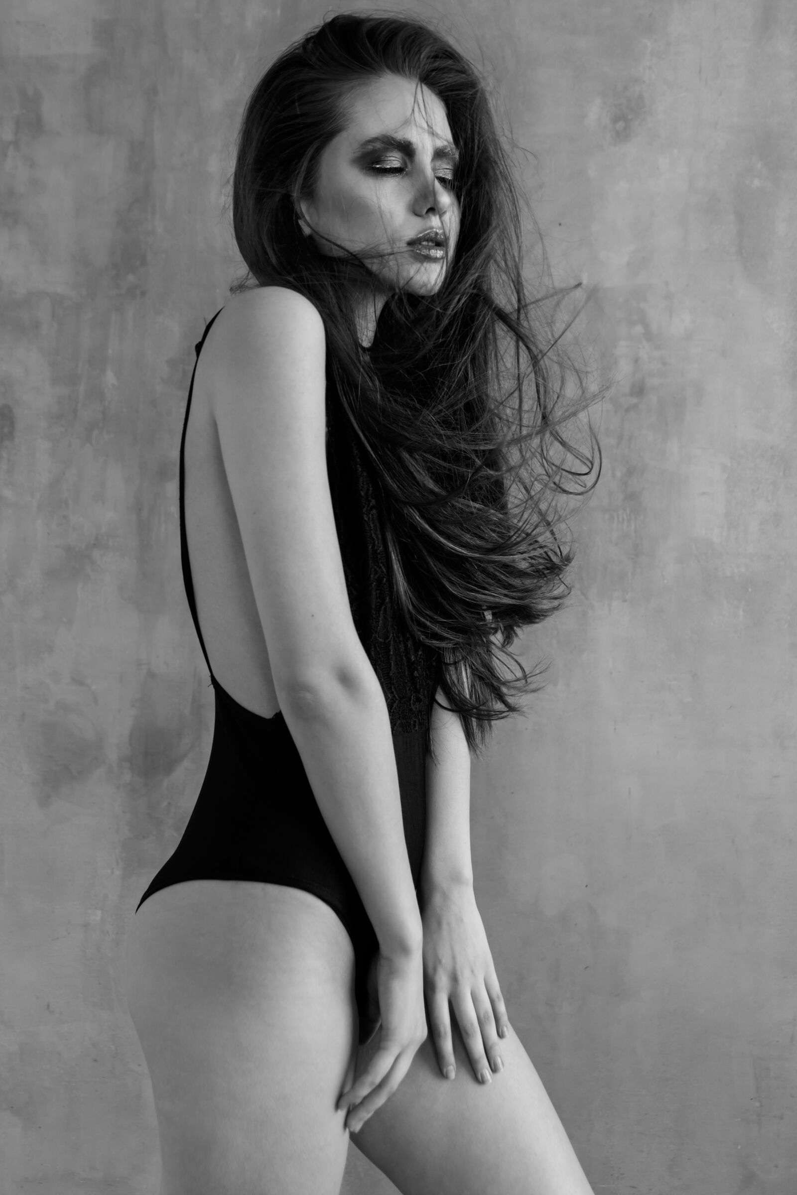 Canon EOS 70D sample photo. Makeup, black and white photography