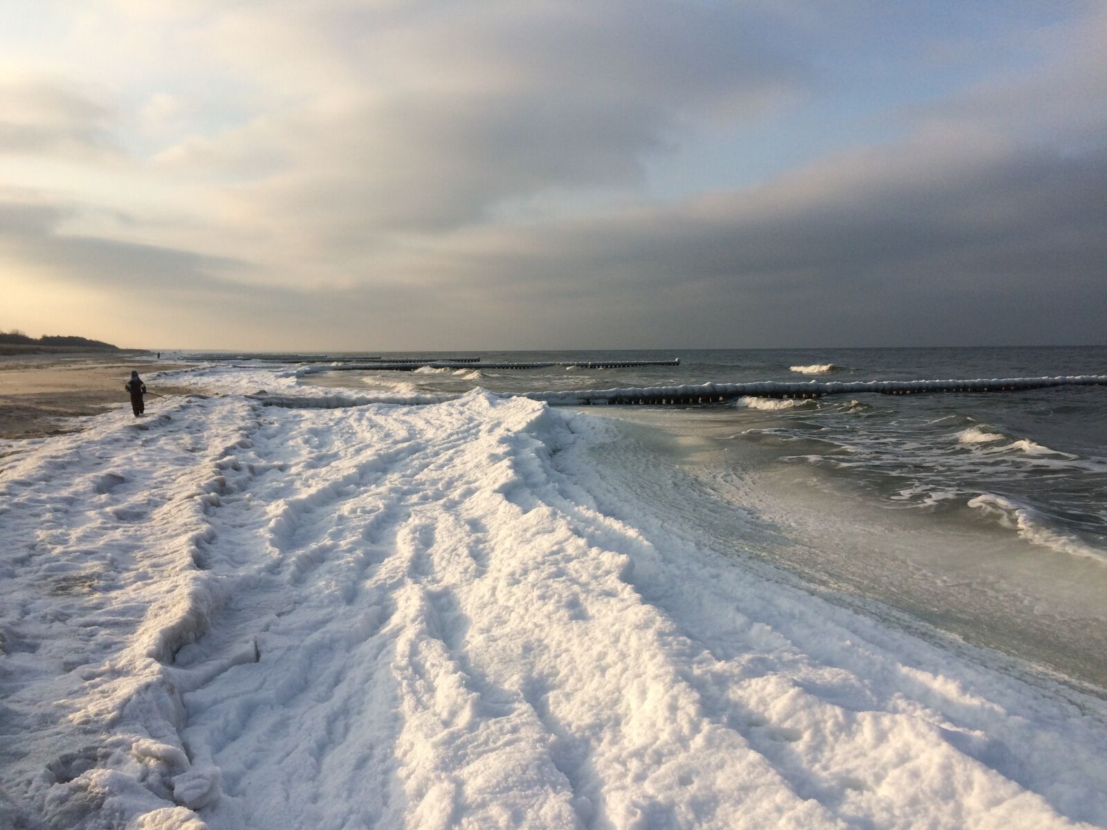 iPhone 5s back camera 4.15mm f/2.2 sample photo. Beach, winter, zingst photography
