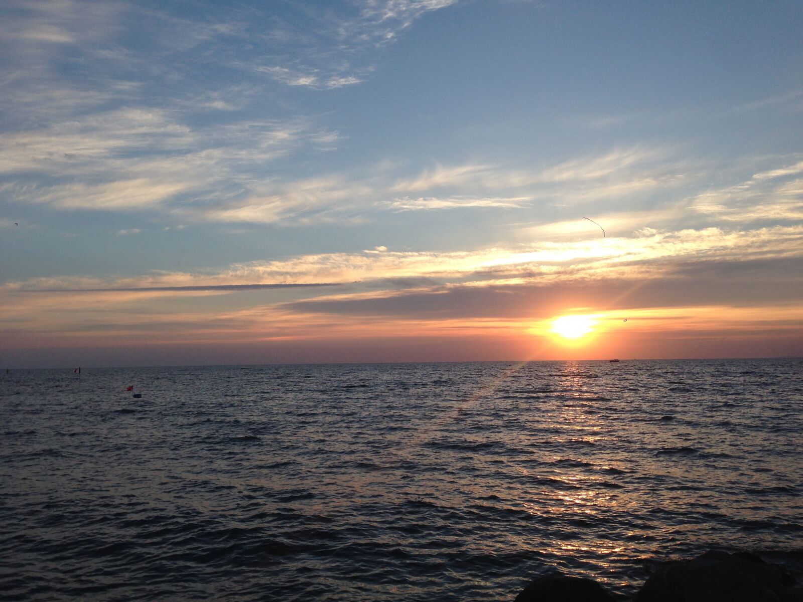 iPhone 5 back camera 4.12mm f/2.4 sample photo. Sea, sky, sunset photography