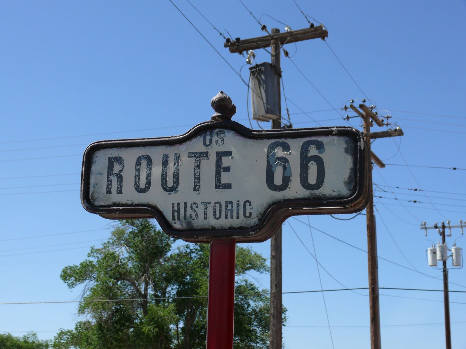Panasonic DMC-FZ50 sample photo. Route 66, seligman, highway photography