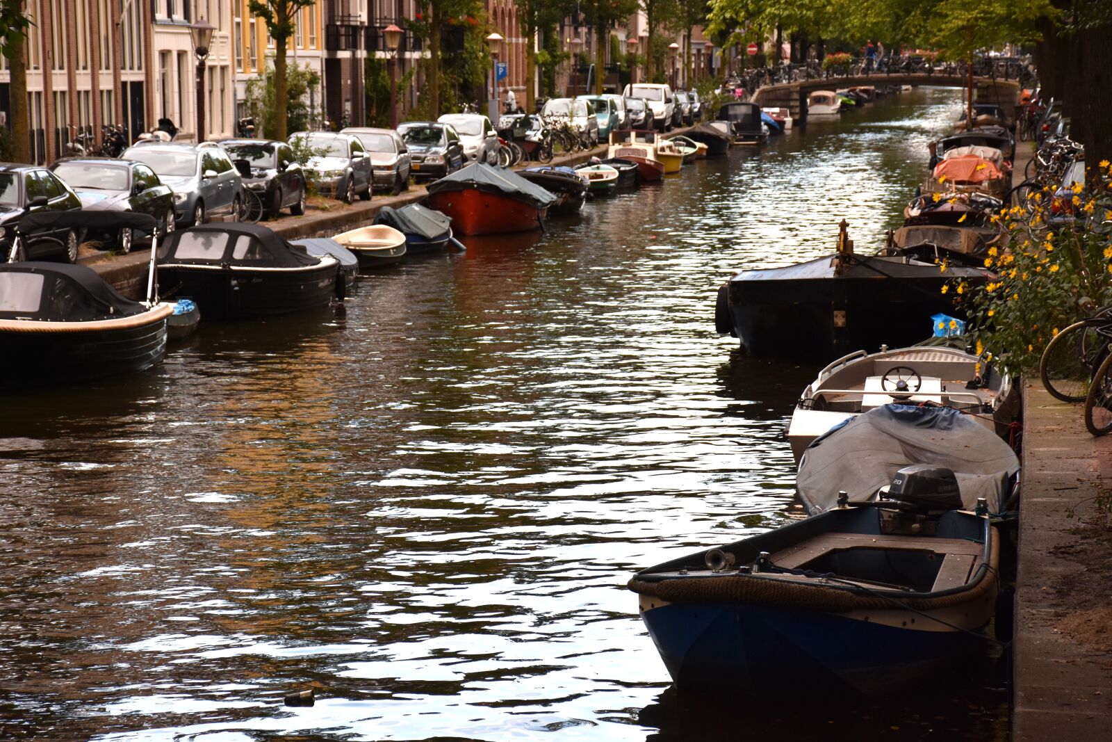 Nikon D7200 sample photo. Amsterdam, canal, boat photography