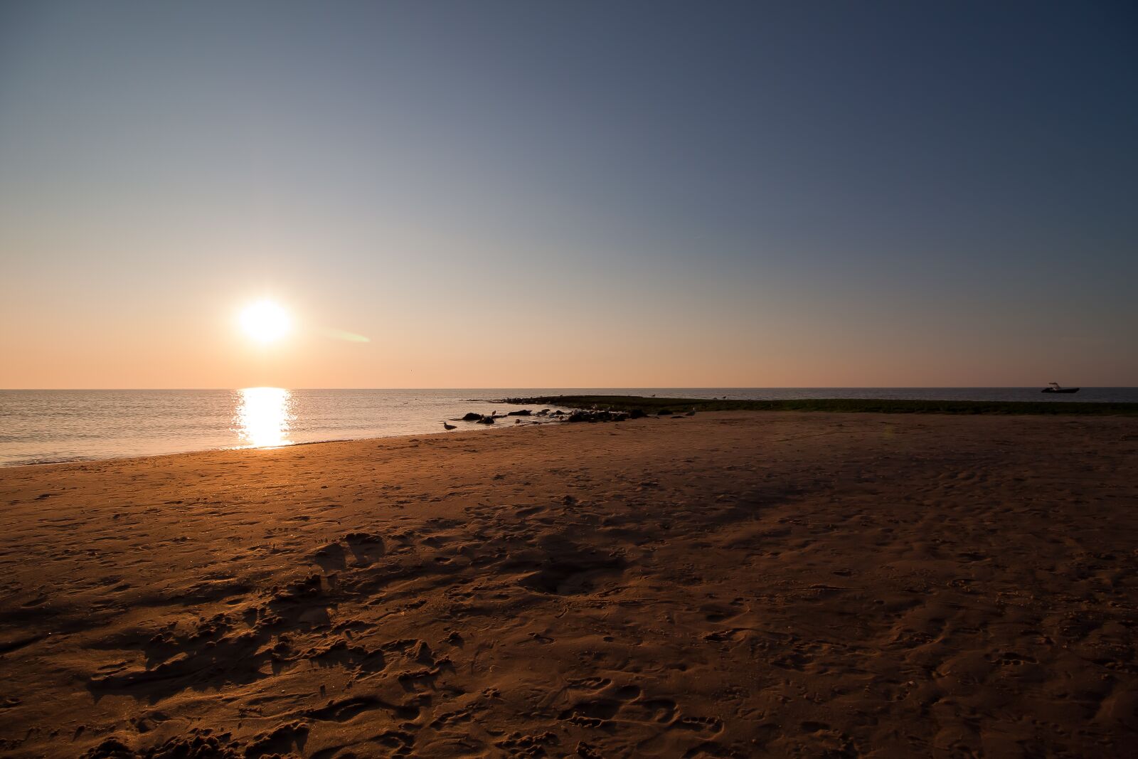 Canon EOS 50D sample photo. Sunset, sea, north sea photography
