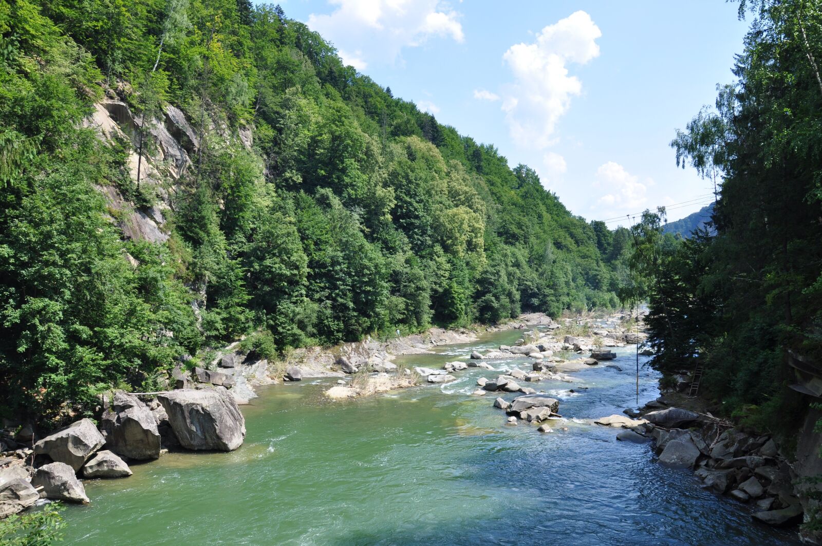 Nikon D90 sample photo. River, the carpathians, mountains photography