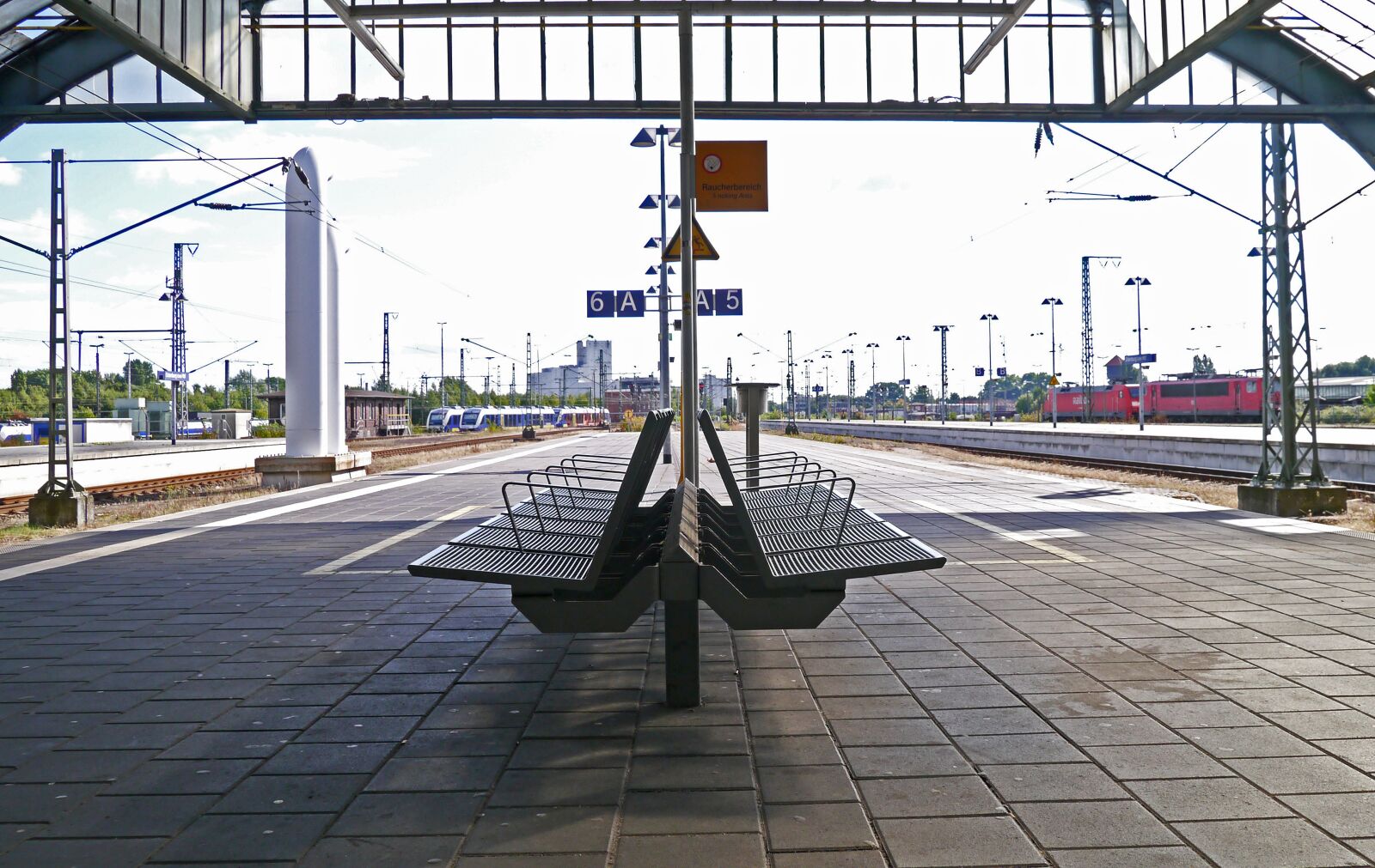 Panasonic Lumix DMC-GX1 sample photo. Platform, concourse, central station photography