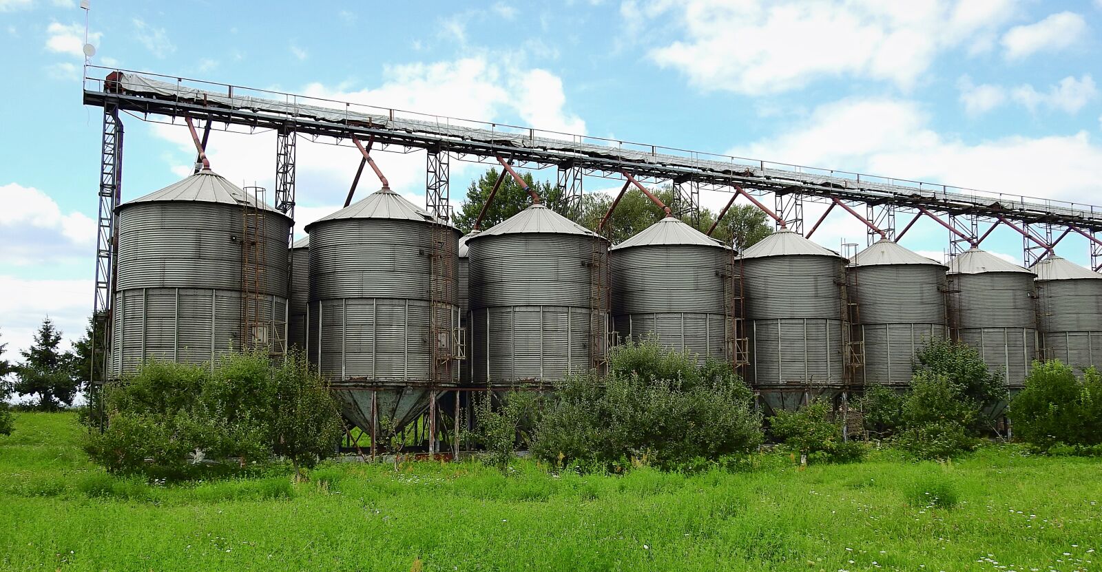 Nikon Coolpix P900 sample photo. Agriculture, tanks on the photography