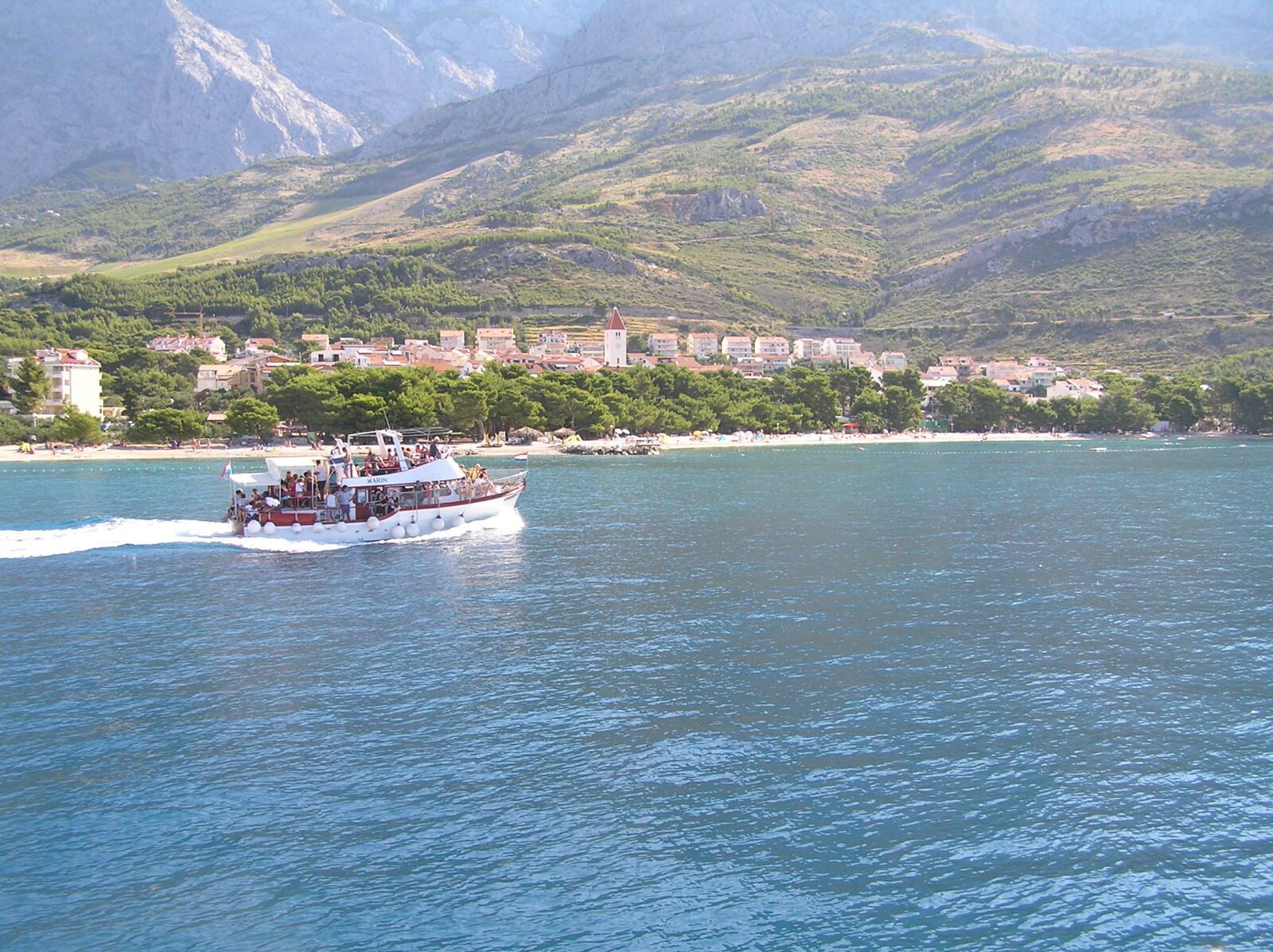Olympus C770UZ sample photo. Boat, coastline, croatia, sea photography