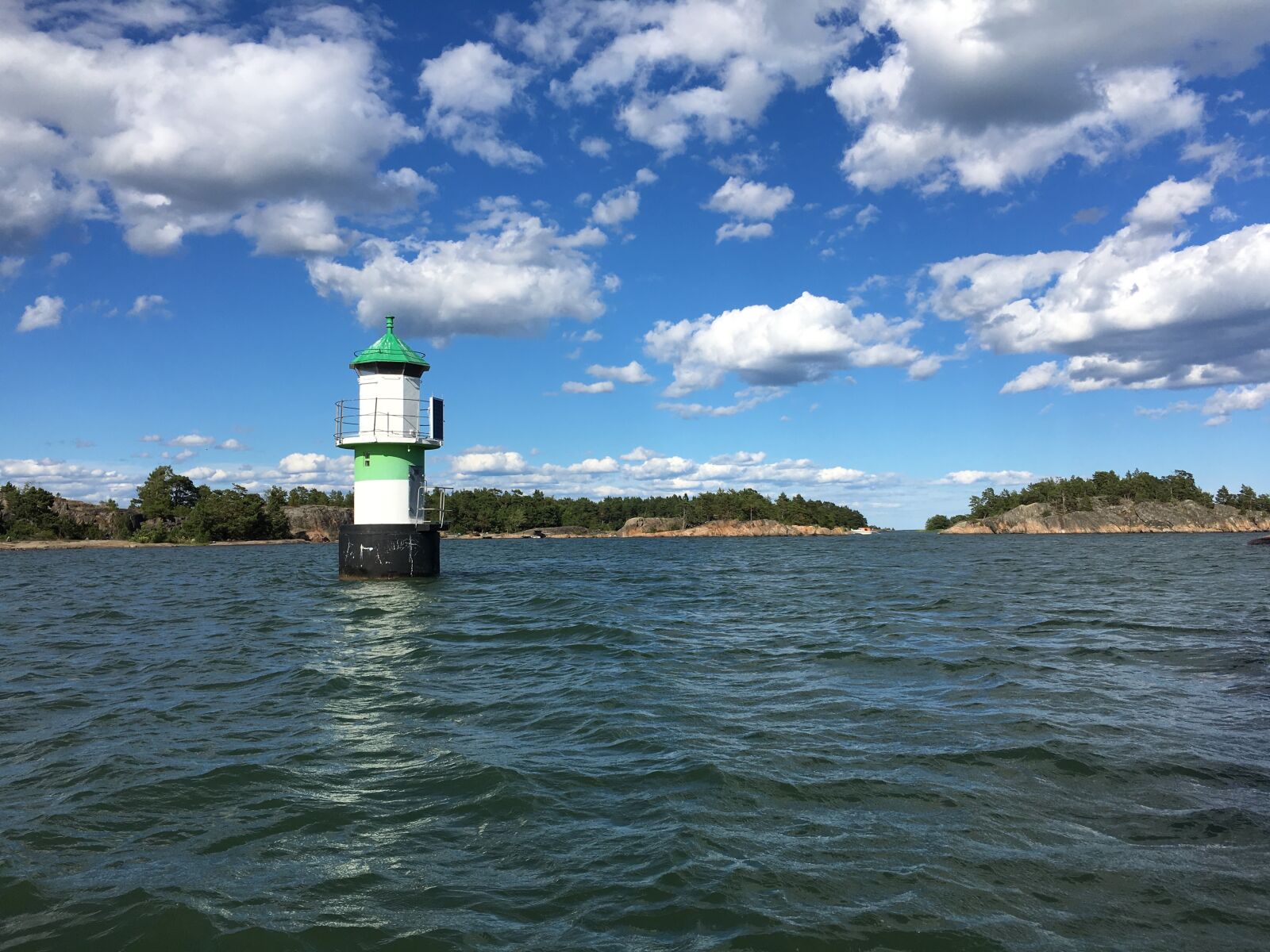 Apple iPhone 6s sample photo. Lighthouse, sea, archipelago photography