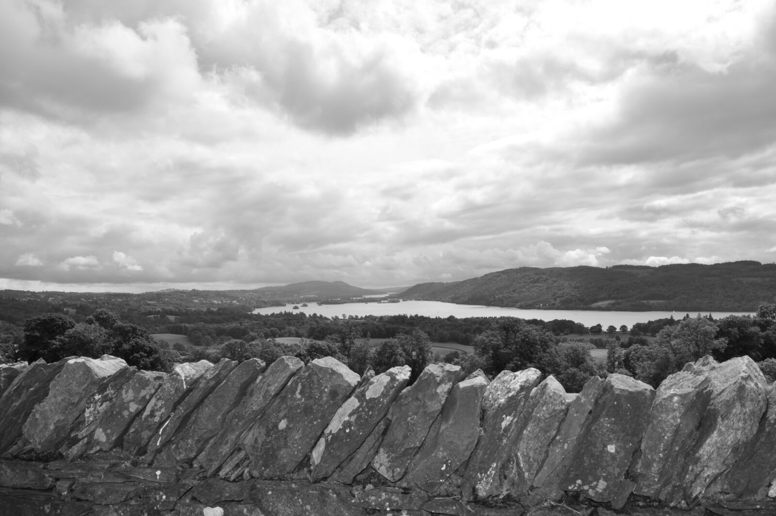 Nikon D5000 sample photo. Dry stone wall, lakeland photography