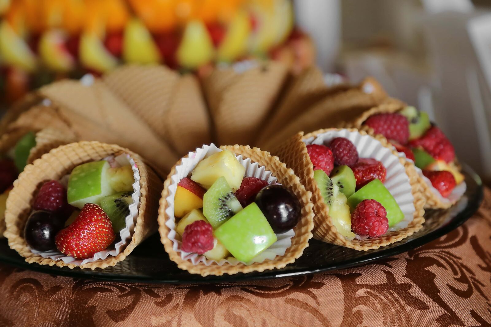 Canon EF 24-105mm F4L IS USM sample photo. Fruit, dessert, salad bar photography