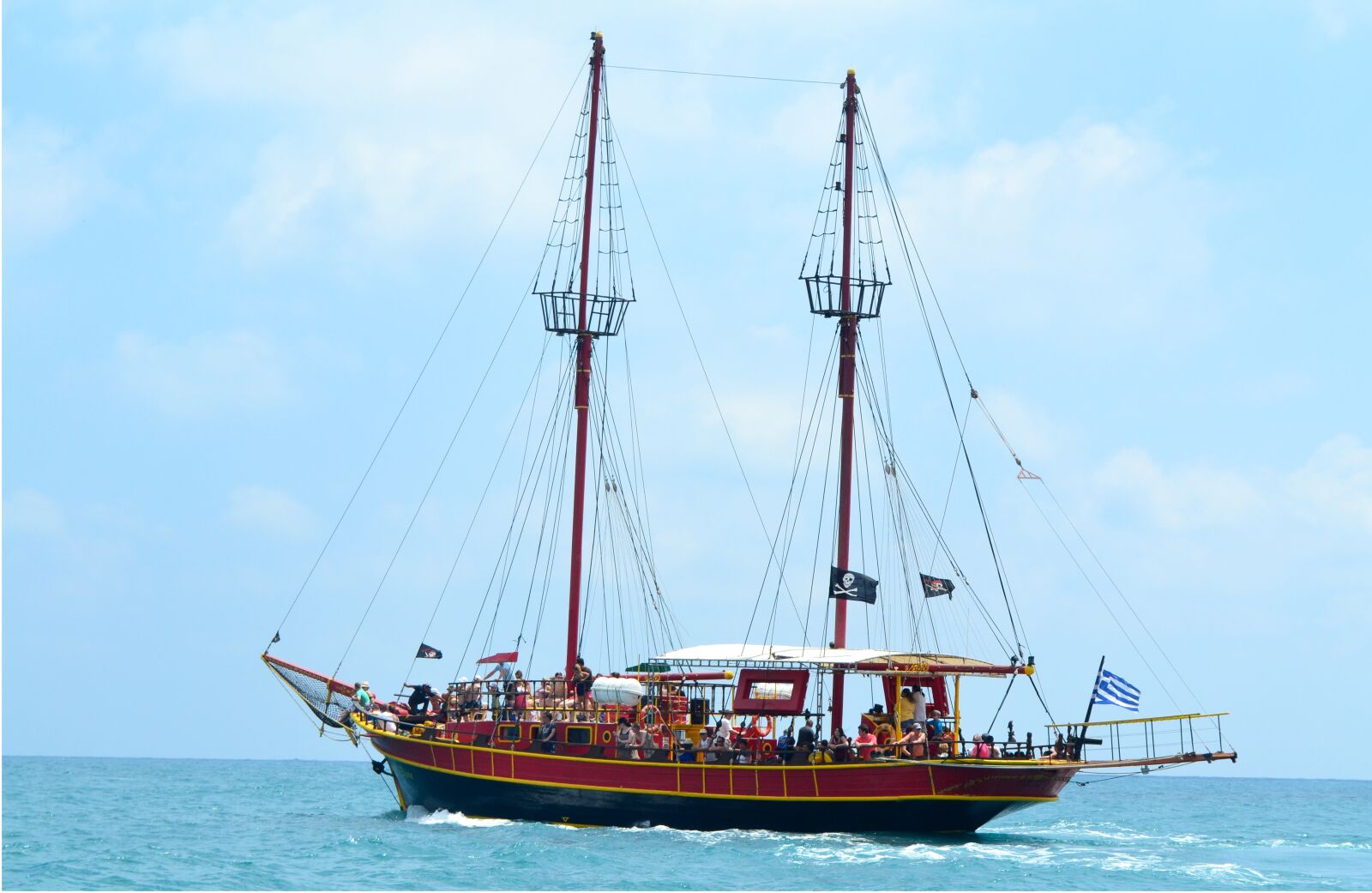 Nikon D3100 sample photo. Crete, boat, sea photography