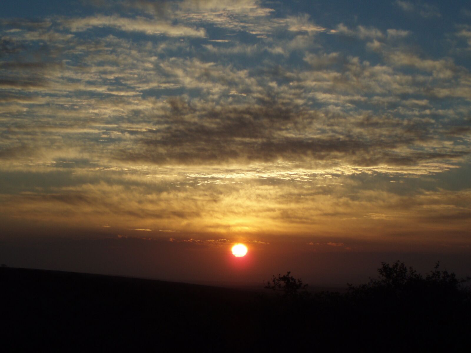 Olympus u700,S700 sample photo. Sunset, south africa, clouds photography
