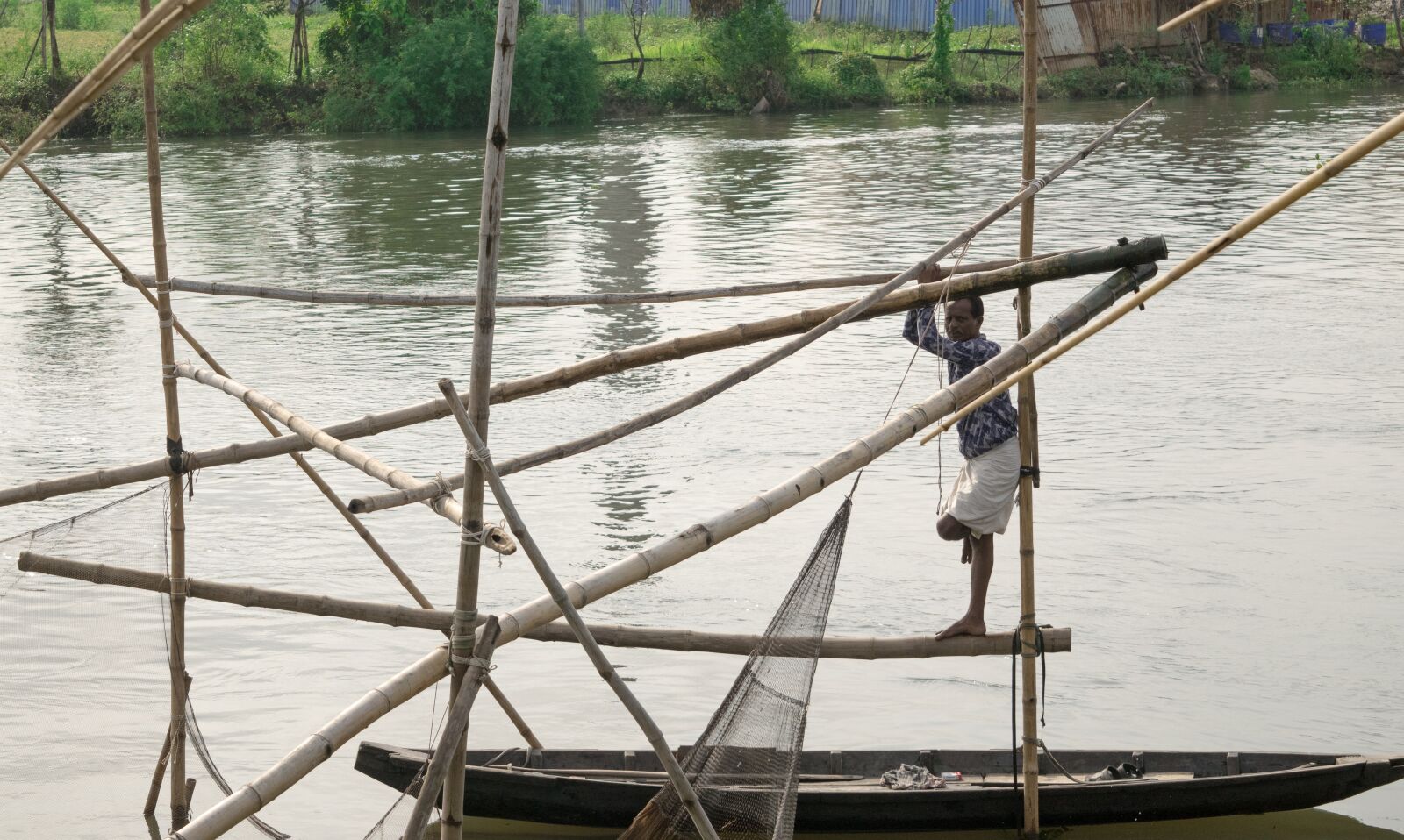 Nikon D5300 sample photo. River, fisherman, fishing photography