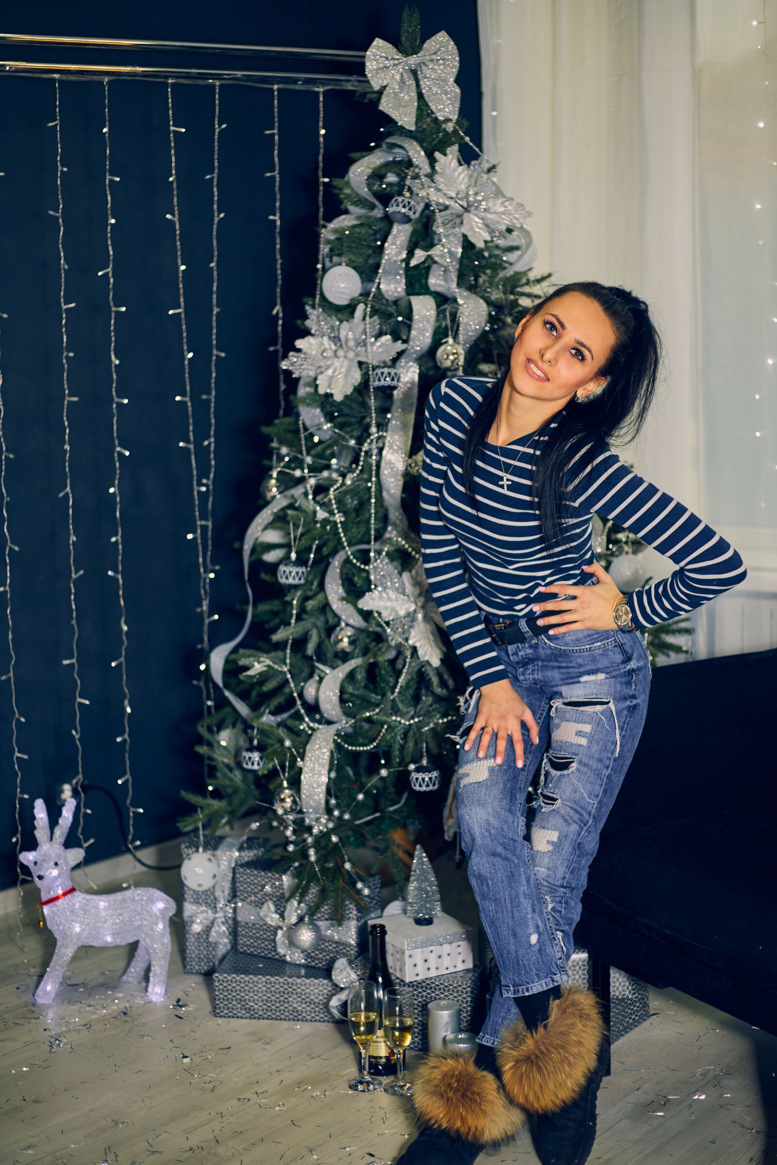Canon EOS 6D Mark II sample photo. Bryansk, girl, new year's photography