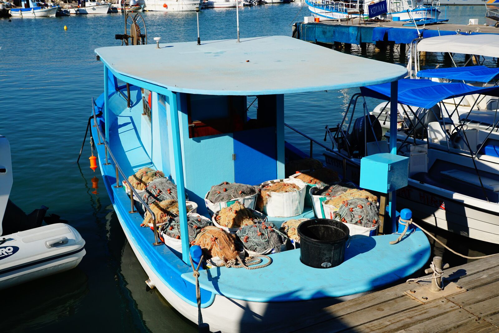 Sony ILCA-77M2 sample photo. Fishing boat, port, water photography