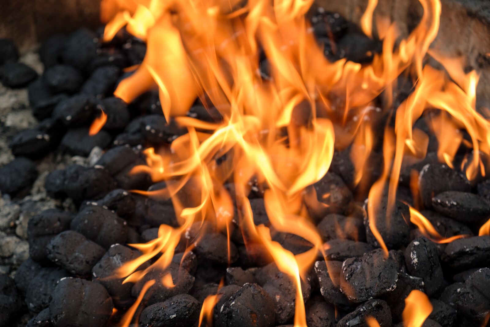 Fujifilm X-T2 sample photo. Charcoal, carbon, briquettes photography