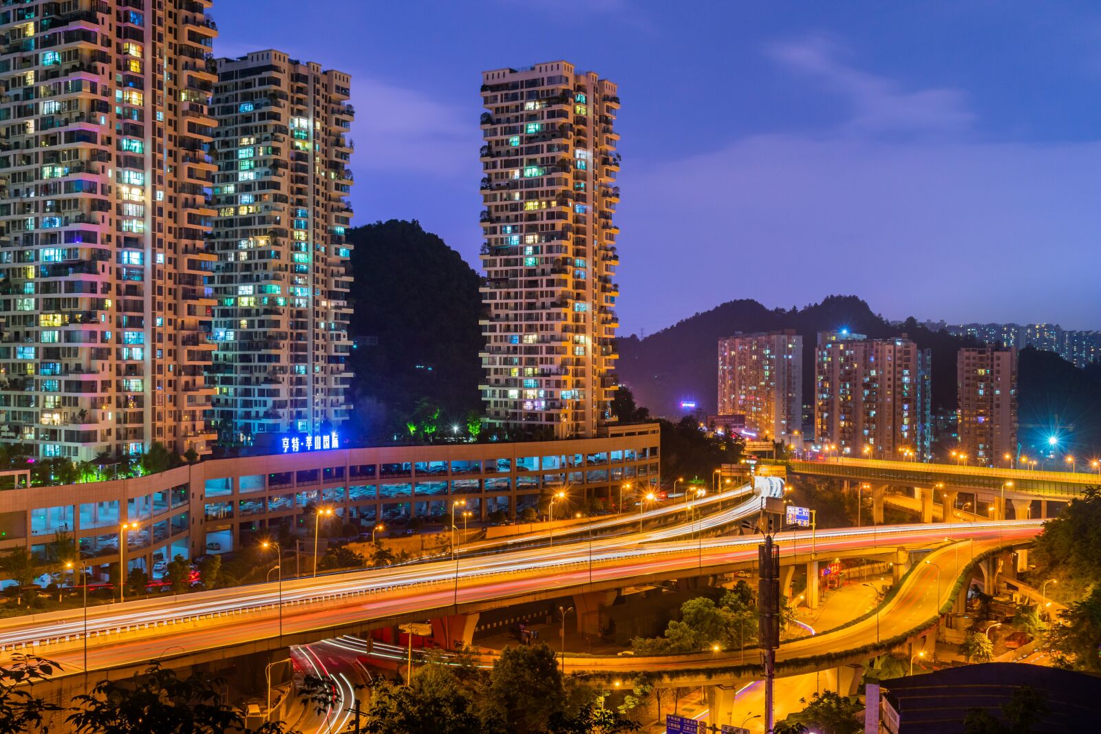 Nikon D3400 sample photo. City, night, overpass photography