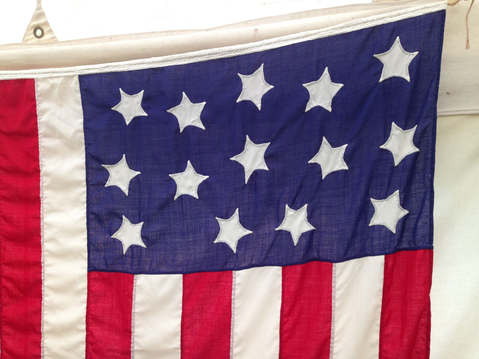 iPhone 5c back camera 4.12mm f/2.4 sample photo. American flag, war of photography