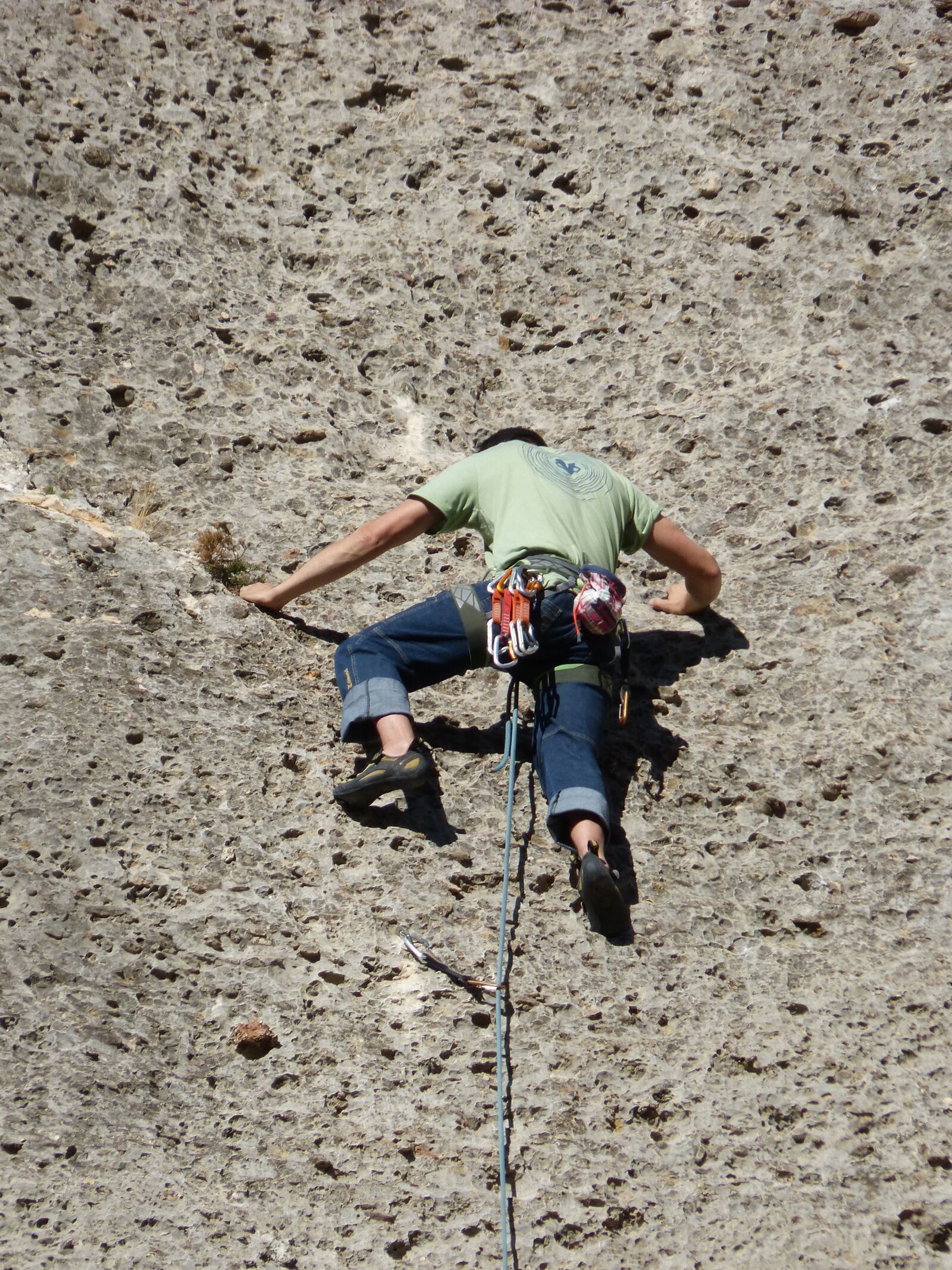 Panasonic DMC-FZ62 sample photo. Escalation, climber, rock photography