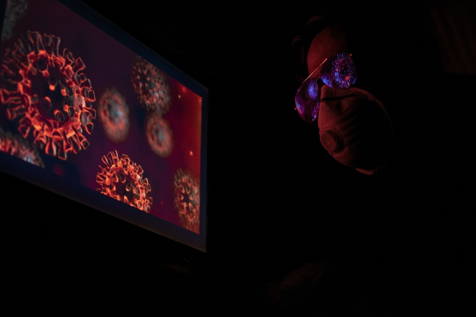 Nikon D3300 sample photo. Covid-19, coronavirus, neon photography