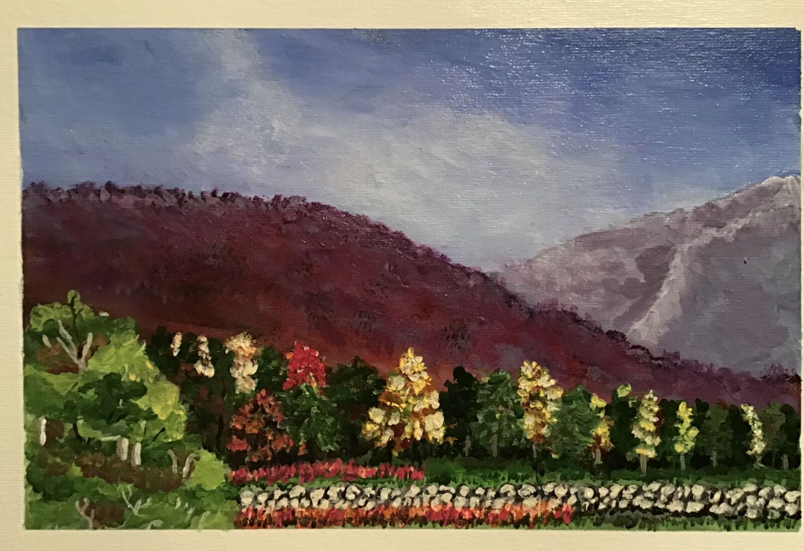 Apple iPad (6th generation) sample photo. Purple, mountains, misty photography