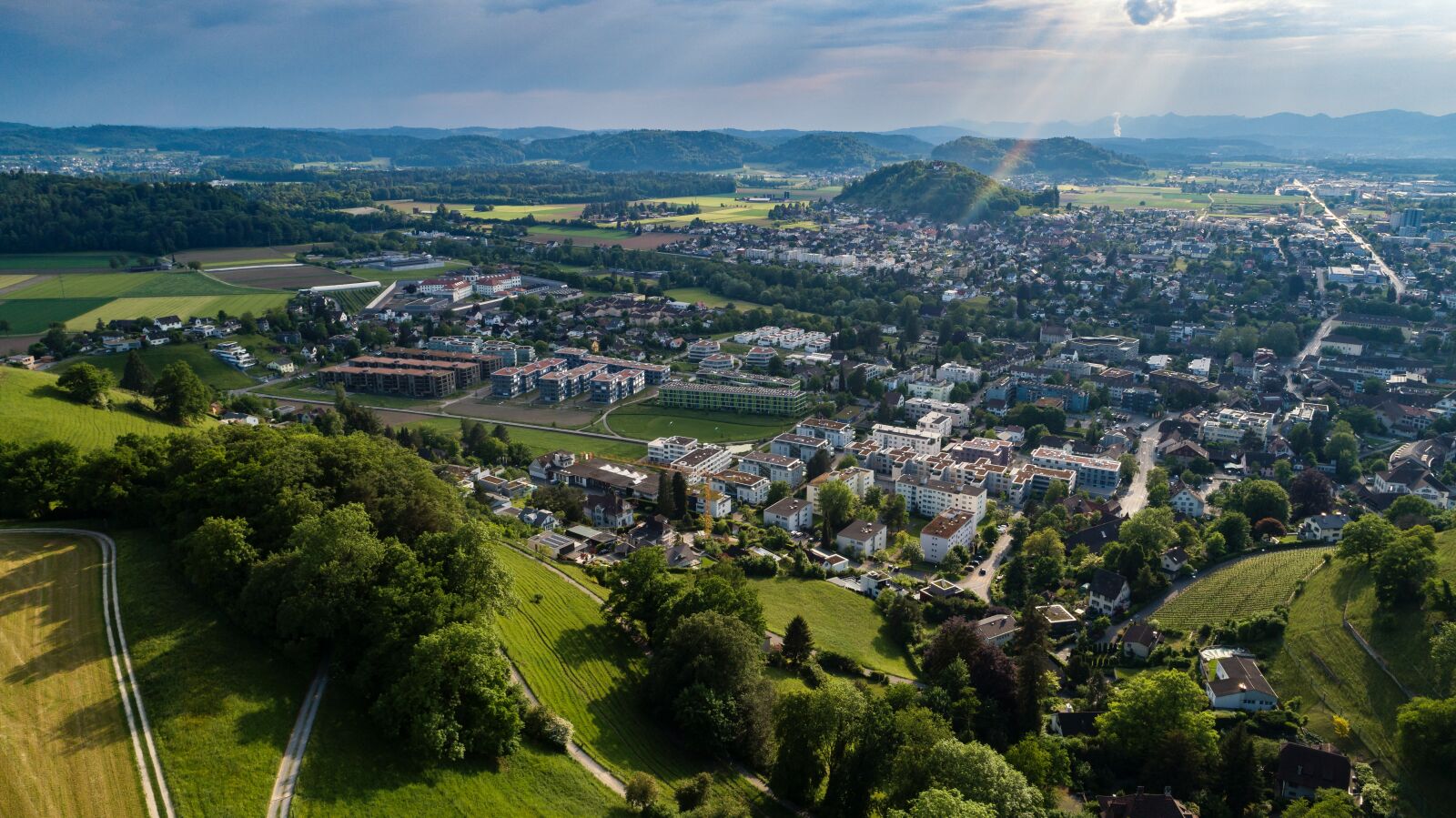 DJI FC6310 sample photo. Drone, lenzburg, aargau photography