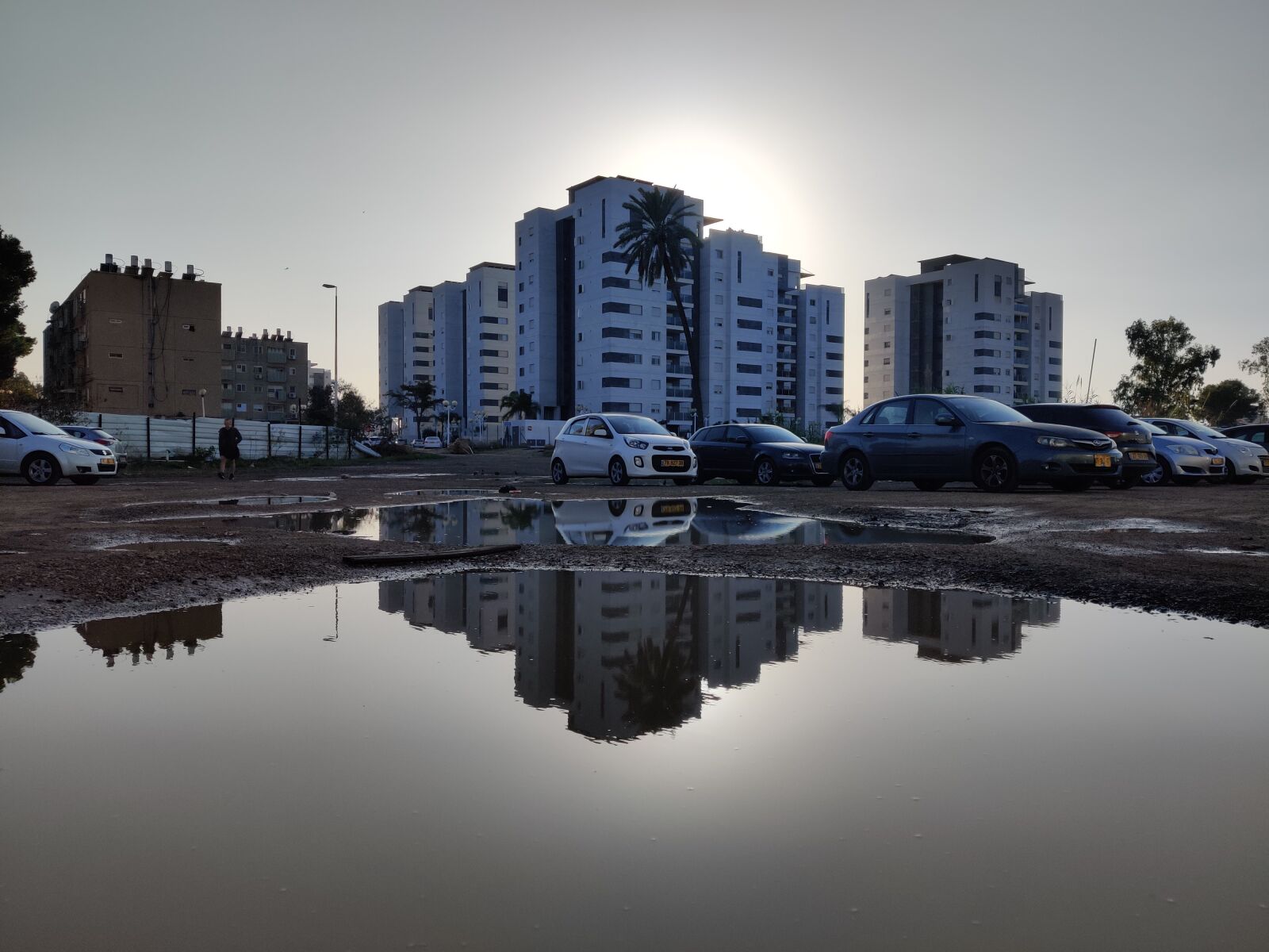 OnePlus GM1903 sample photo. Reflection, building, sunrise photography