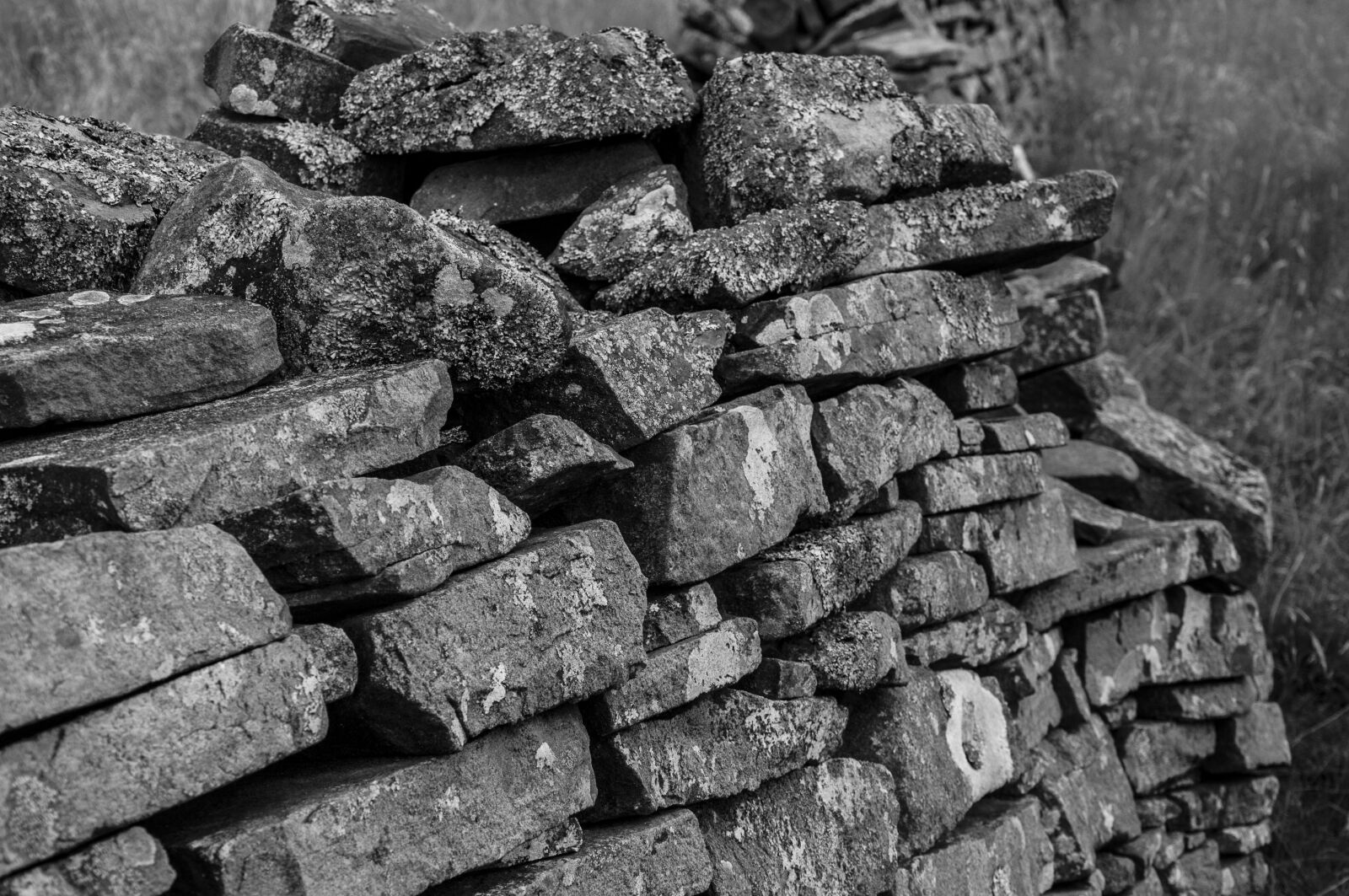 Nikon D90 sample photo. Dry stone wall, wall photography