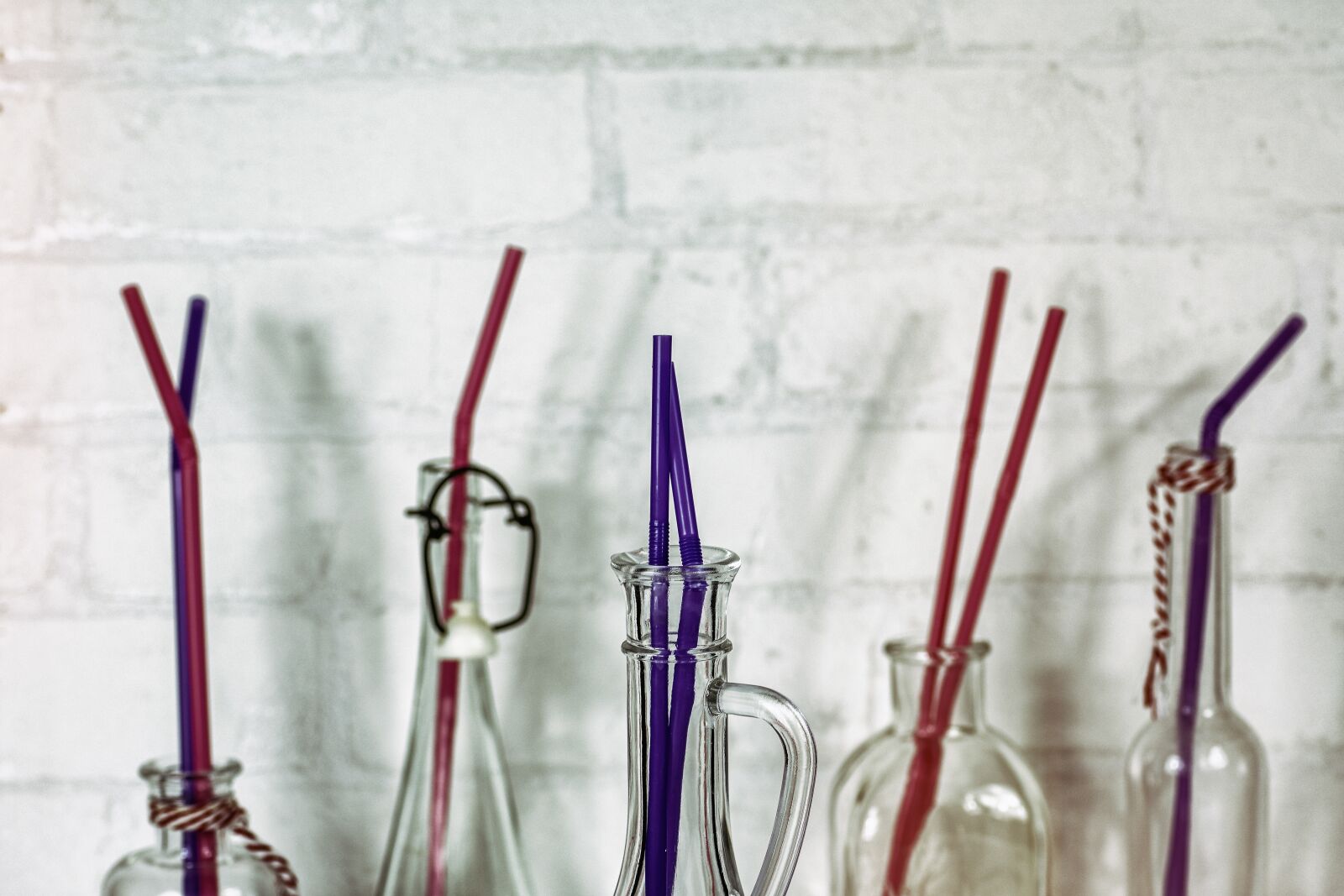 Nikon D7200 sample photo. Straw, plastic, bottles photography