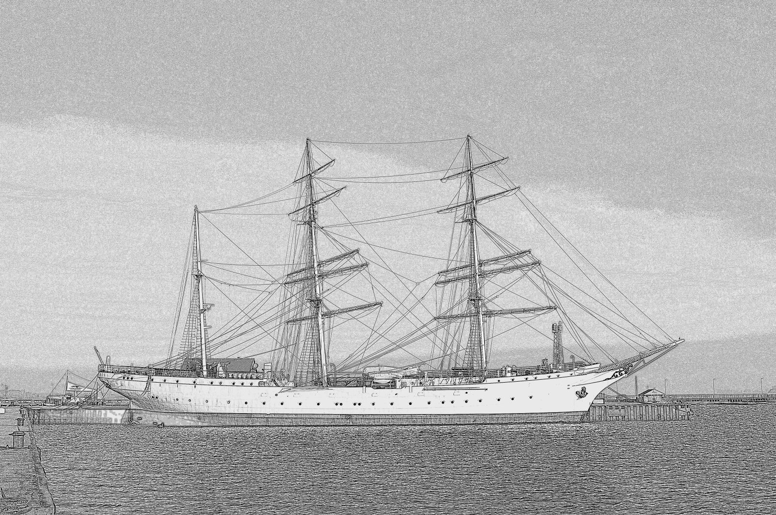 Nikon D5100 sample photo. Gorch fock 1, sailing photography