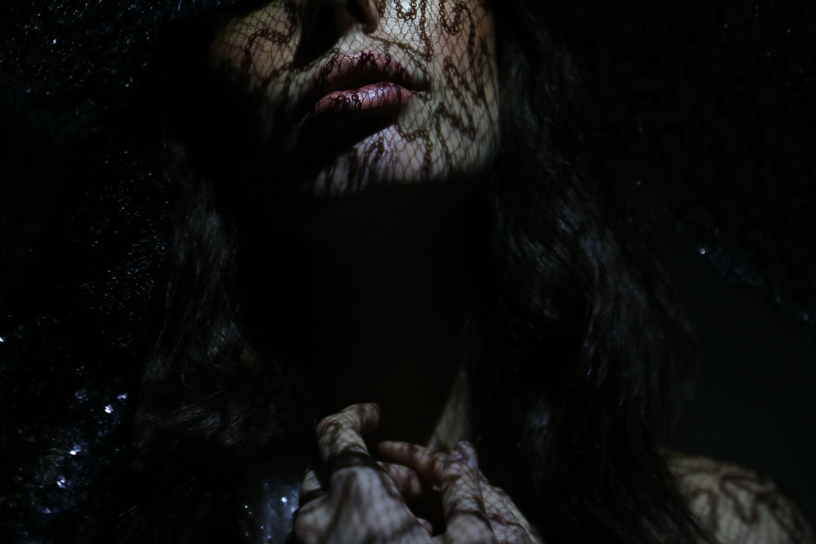 Canon EF 24-105mm F4L IS USM sample photo. Lips, photo model, darkness photography