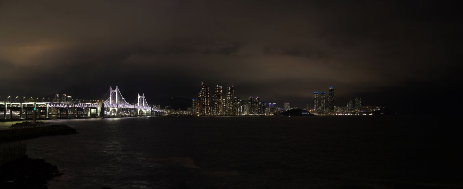 Nikon D5 sample photo. Gwangan, bridge, night view photography