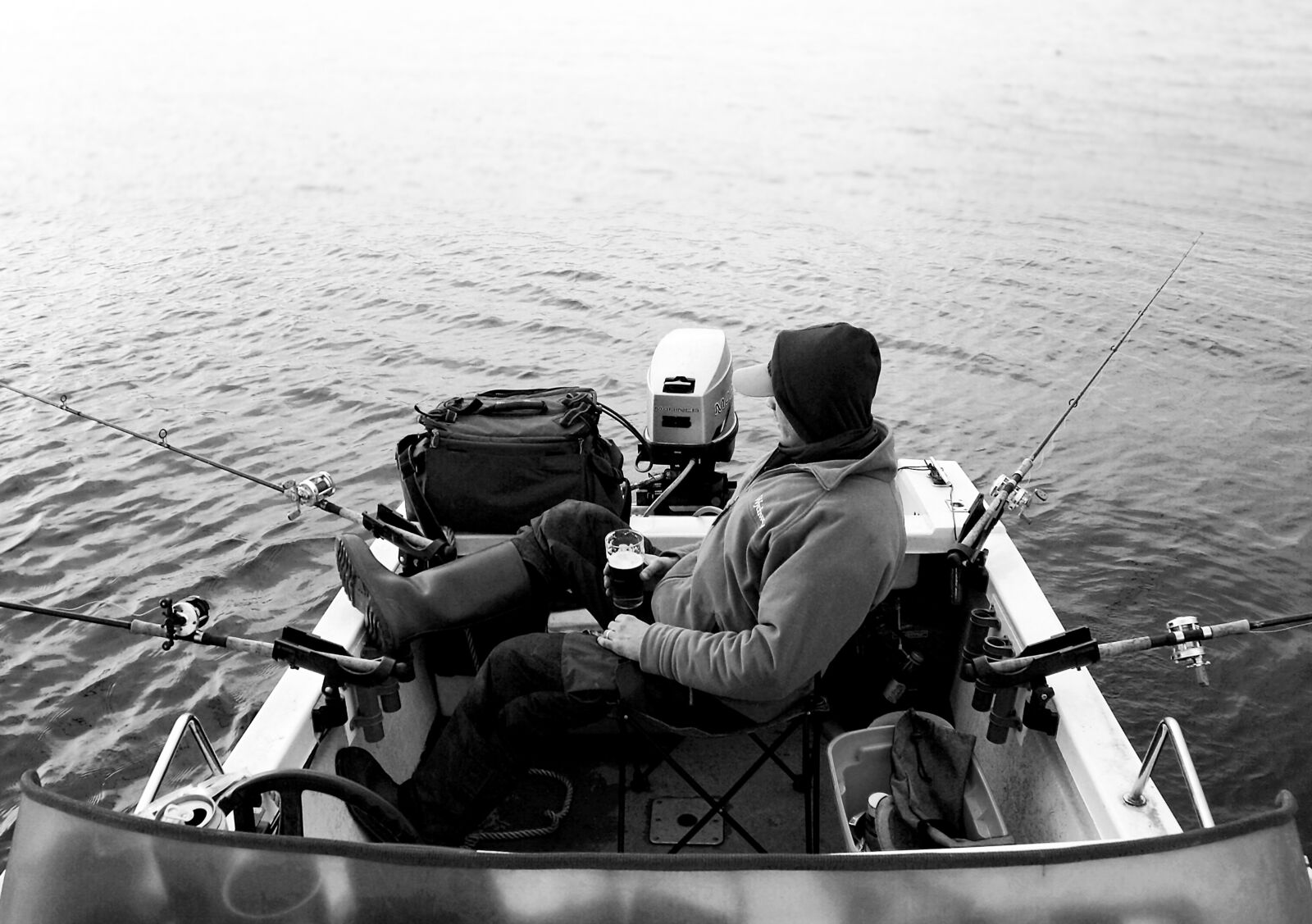 Nikon D3100 sample photo. Fishing, boat, man photography