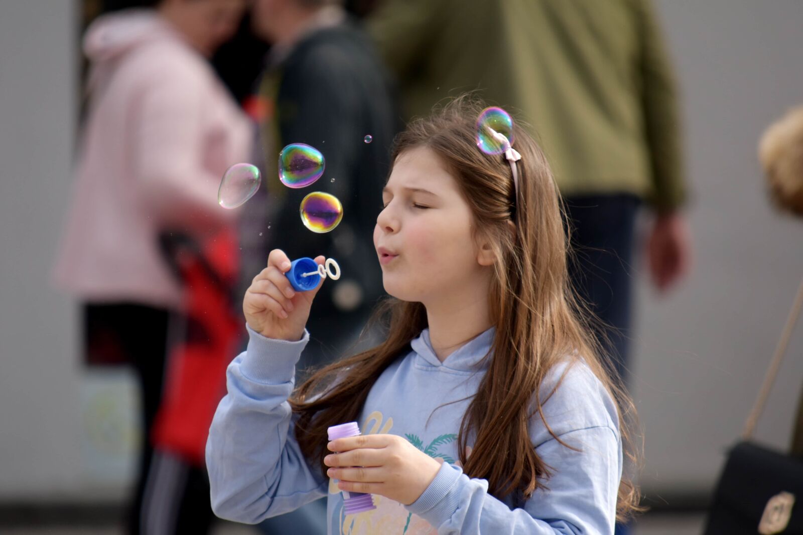 Nikon D5500 sample photo. Bubble, child, playful, pretty photography