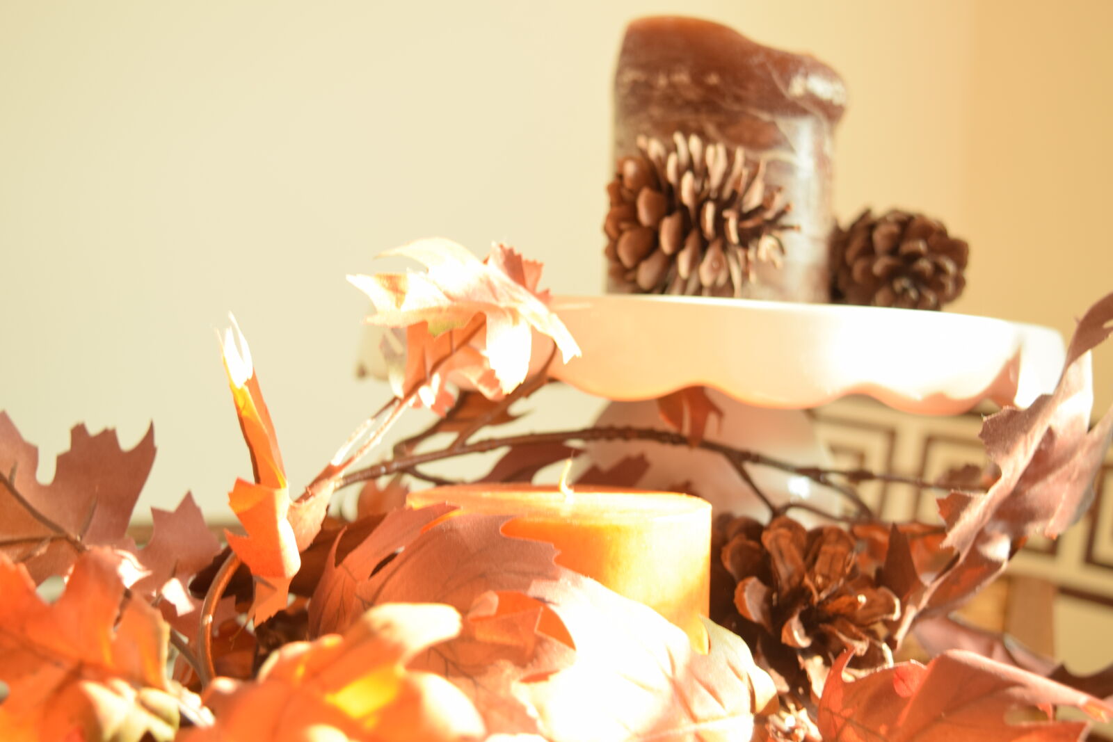 Nikon D3300 sample photo. Autumn, candles, fall, leaves photography