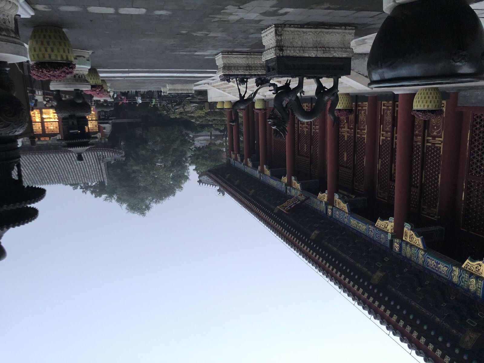 iPhone X back dual camera 4mm f/1.8 sample photo. Castle, china, chinese, dragon photography