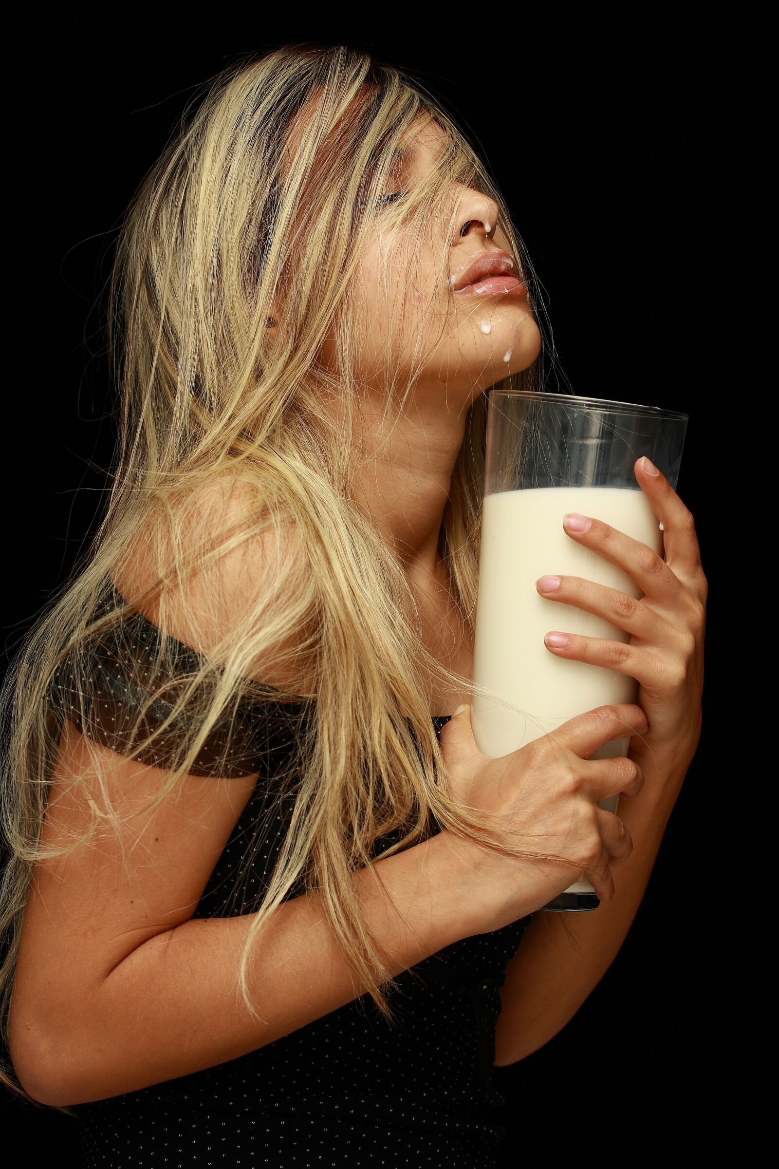 Canon EOS 40D sample photo. Milk, woman, model photography