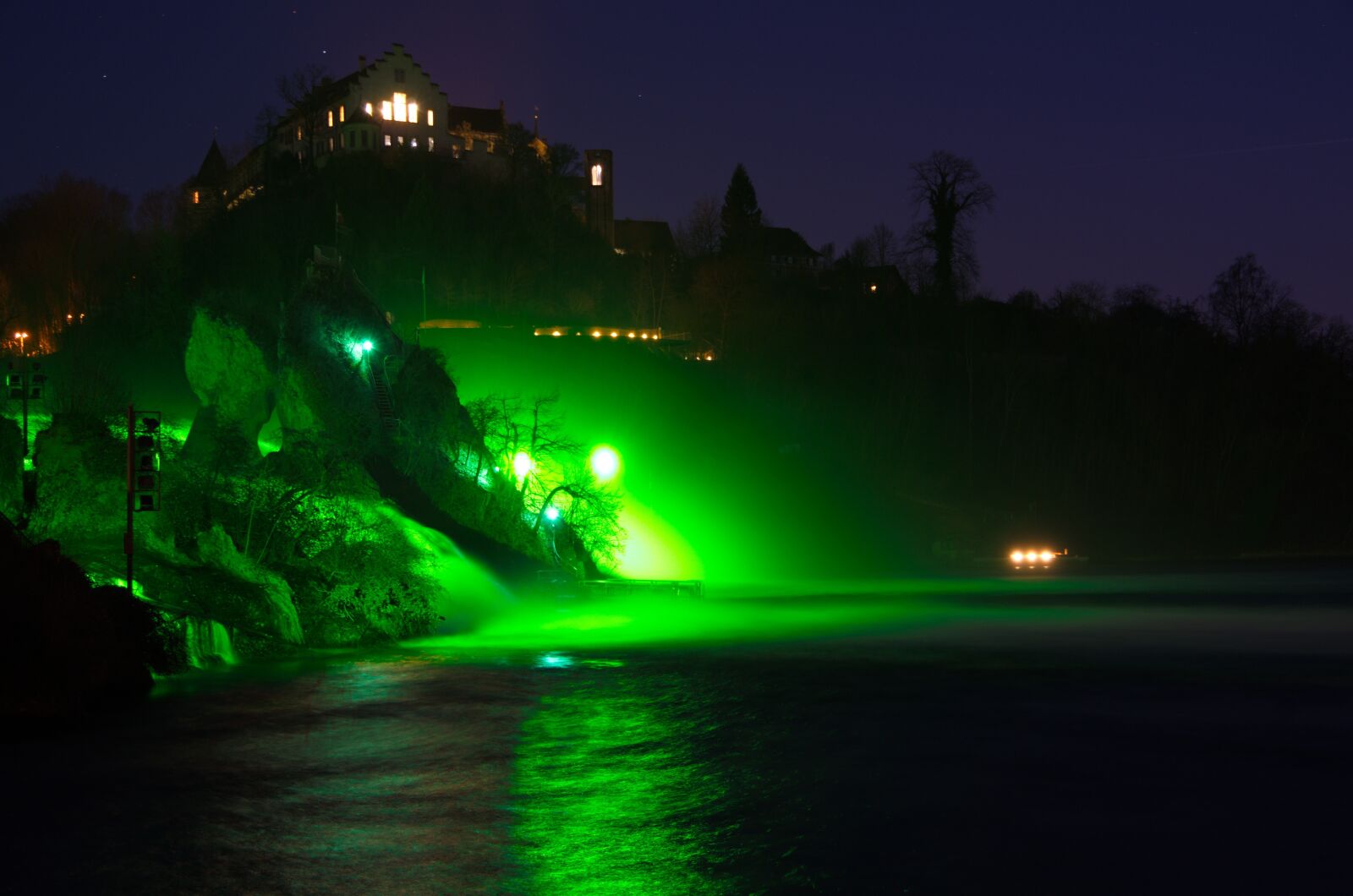 Pentax K-50 sample photo. Rhine falls, waterfall, st photography