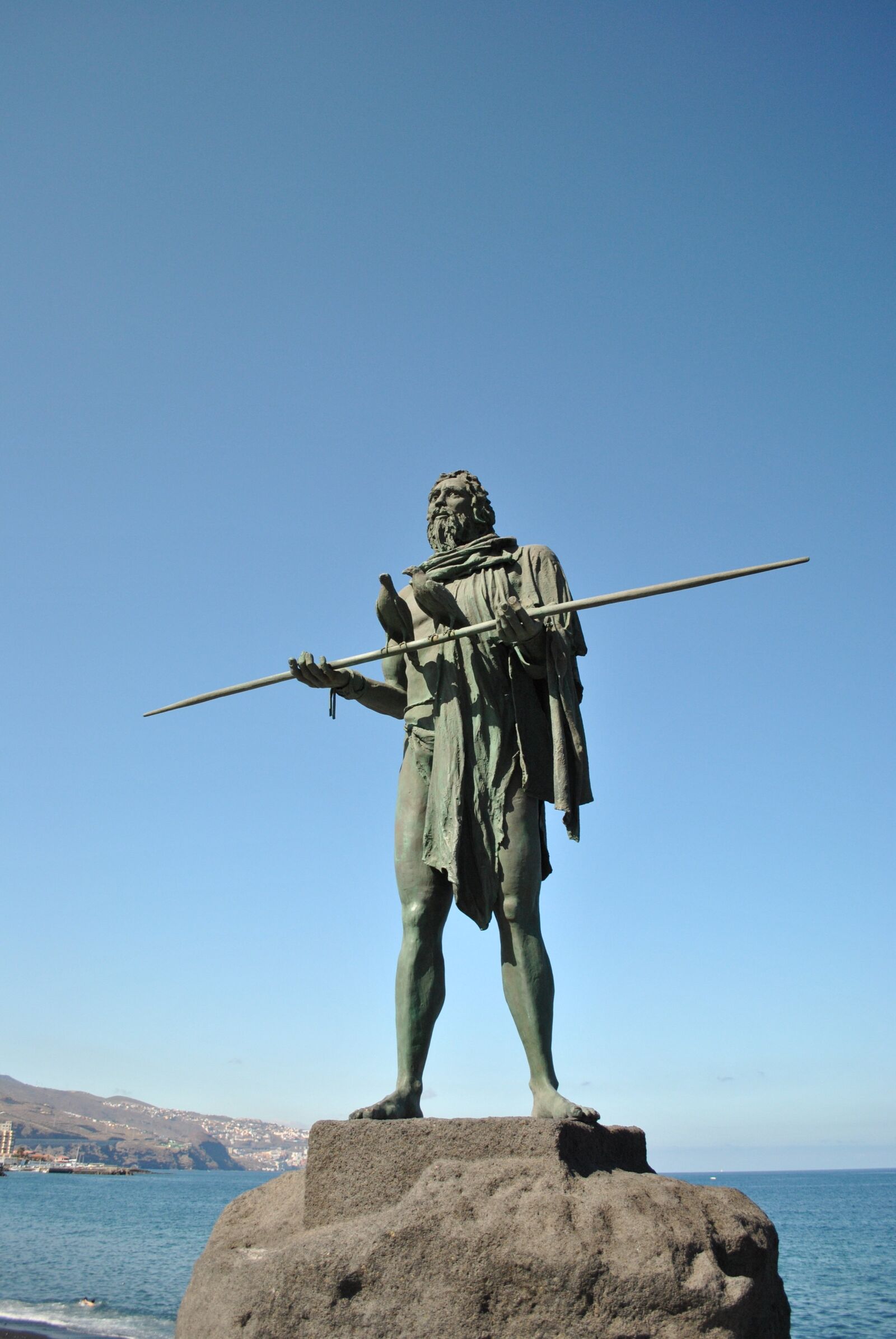 Nikon D3000 sample photo. Sculpture, guanche, canary islands photography