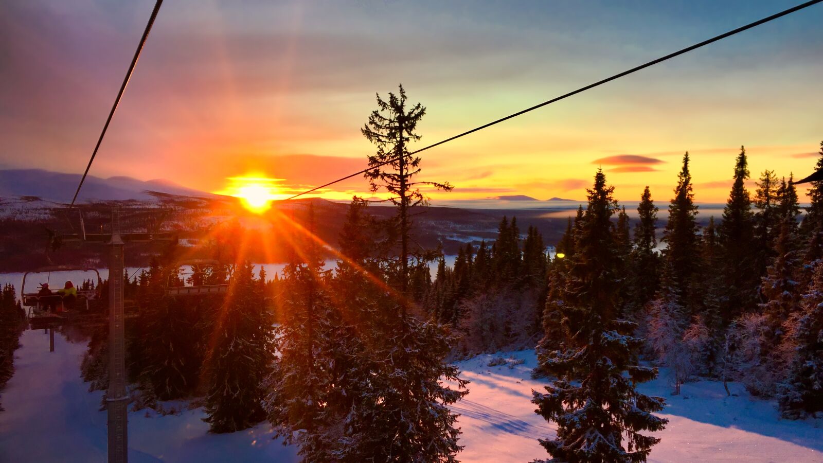 Apple iPhone 6 sample photo. Christmas, winter, skiing photography