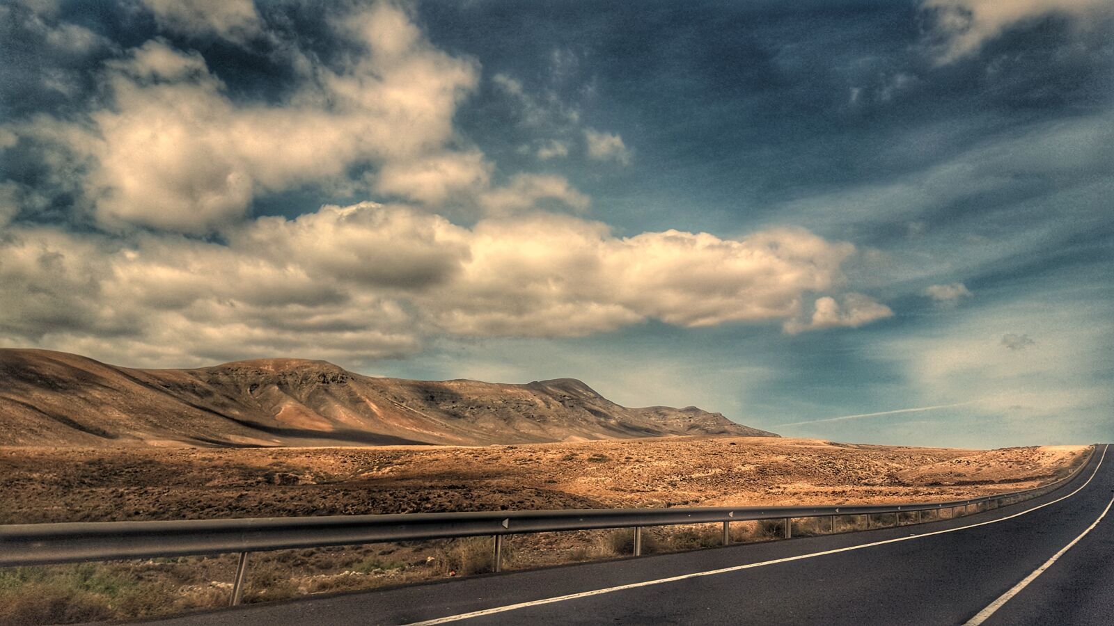 Samsung Galaxy S6 sample photo. Volcano, clouds, road photography