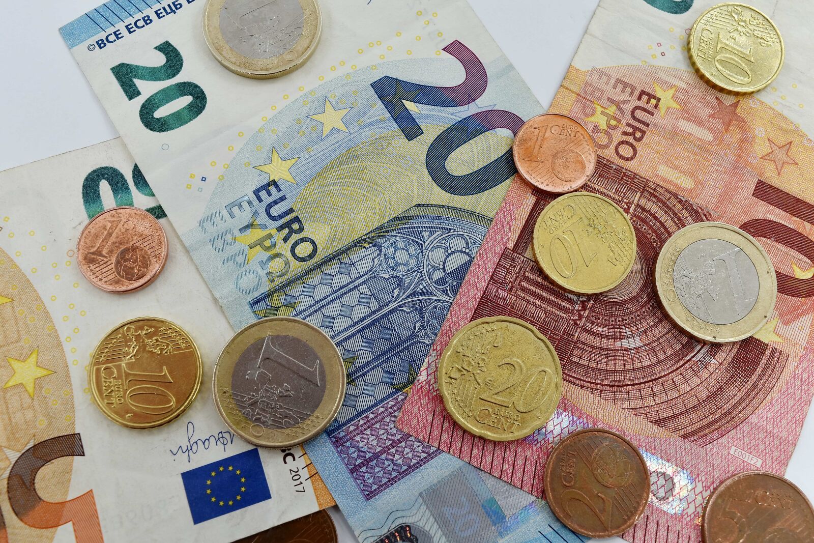 Nikon D5500 sample photo. Cent, euro, loan, paper photography
