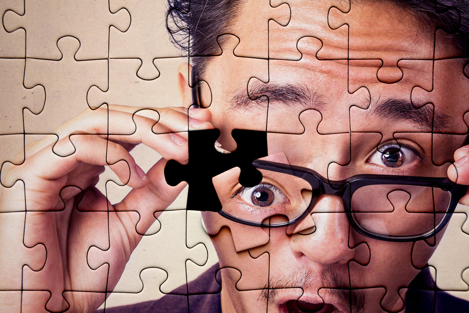 Nikon D7100 sample photo. Eyes, glasses, puzzle, puzzles photography