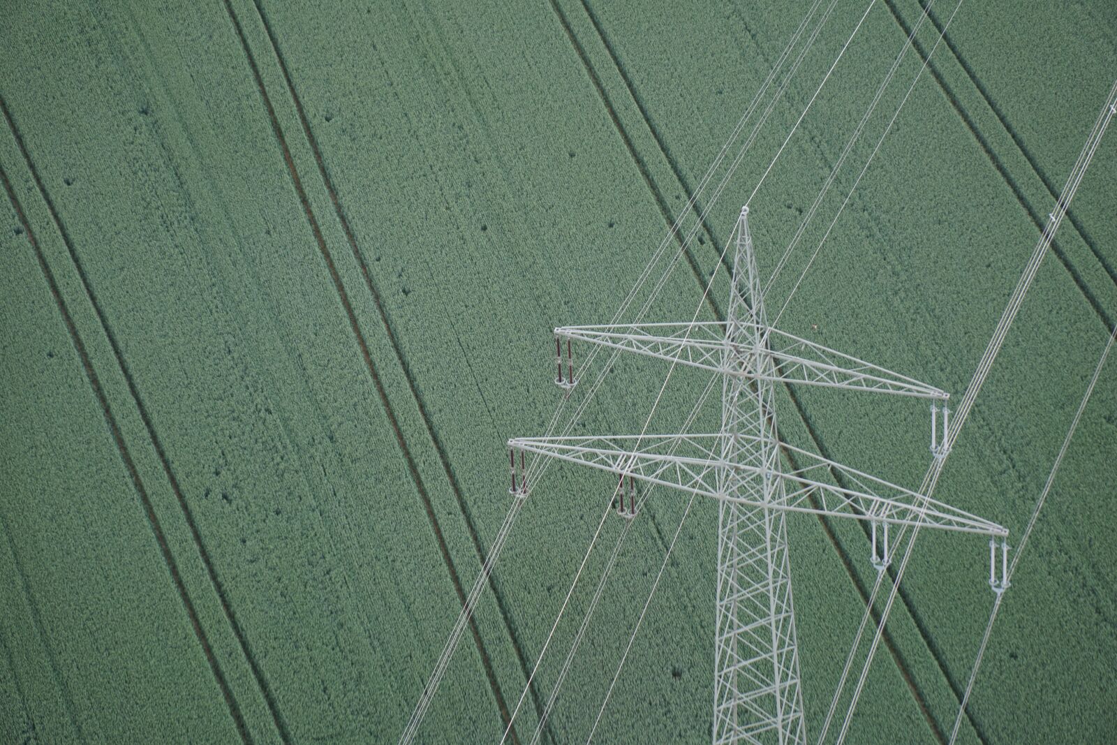 Sony E 55-210mm F4.5-6.3 OSS sample photo. From above, green, flight photography