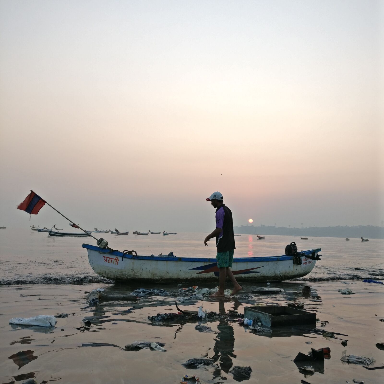 OnePlus A3000 sample photo. Water, fisherman, watercraft photography